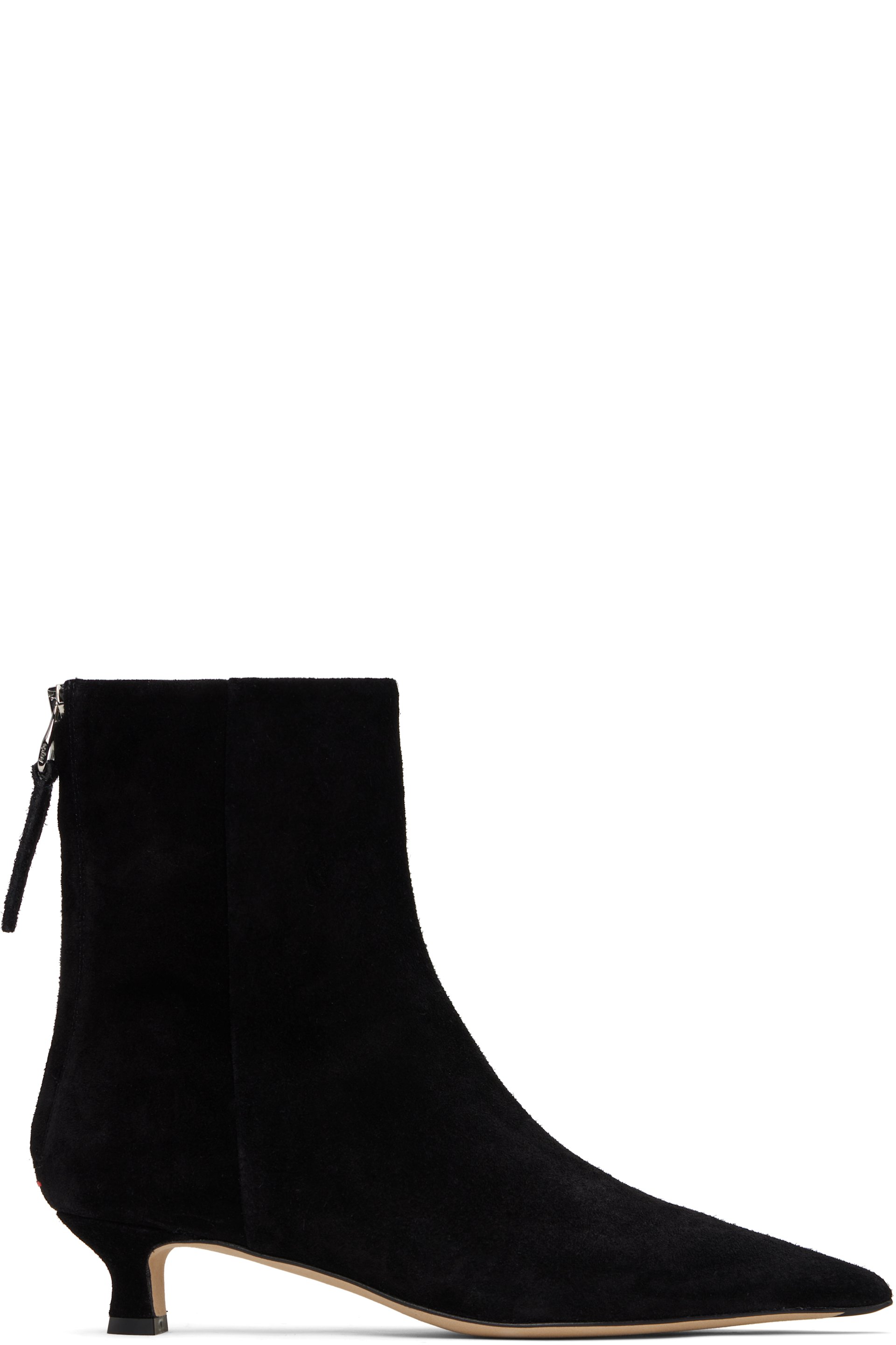 Aeyde - Bottes Zoe noires en suède