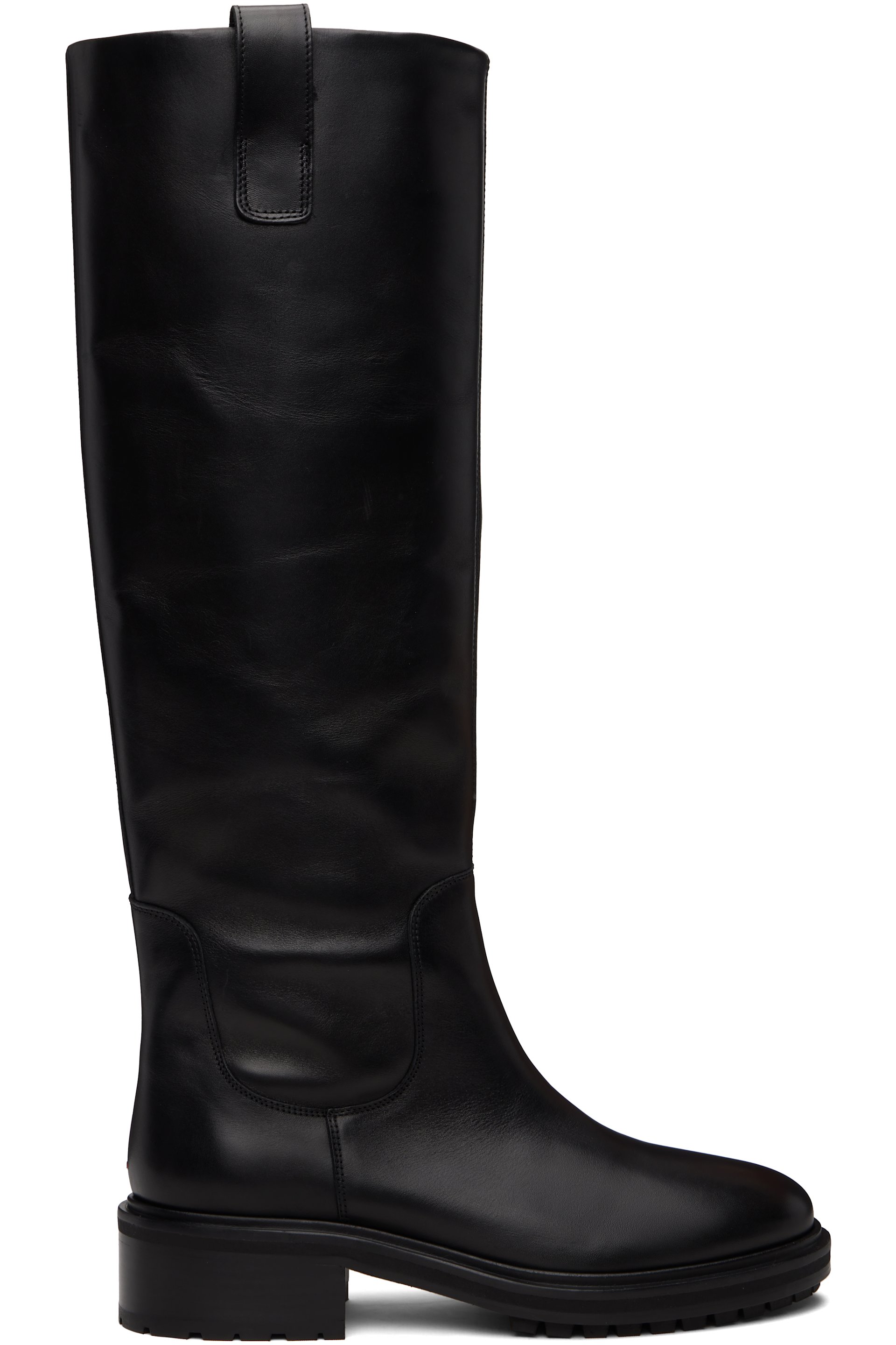 Aeyde - Black Henry Leather Knee-High Boots