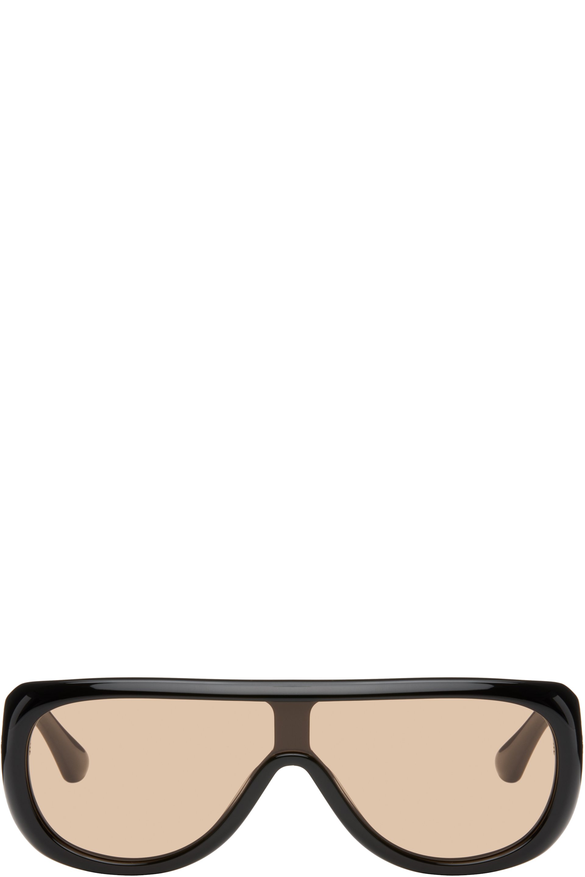 Port Tanger - Lunettes de soleil Sayf noires exclusives à SSENSE