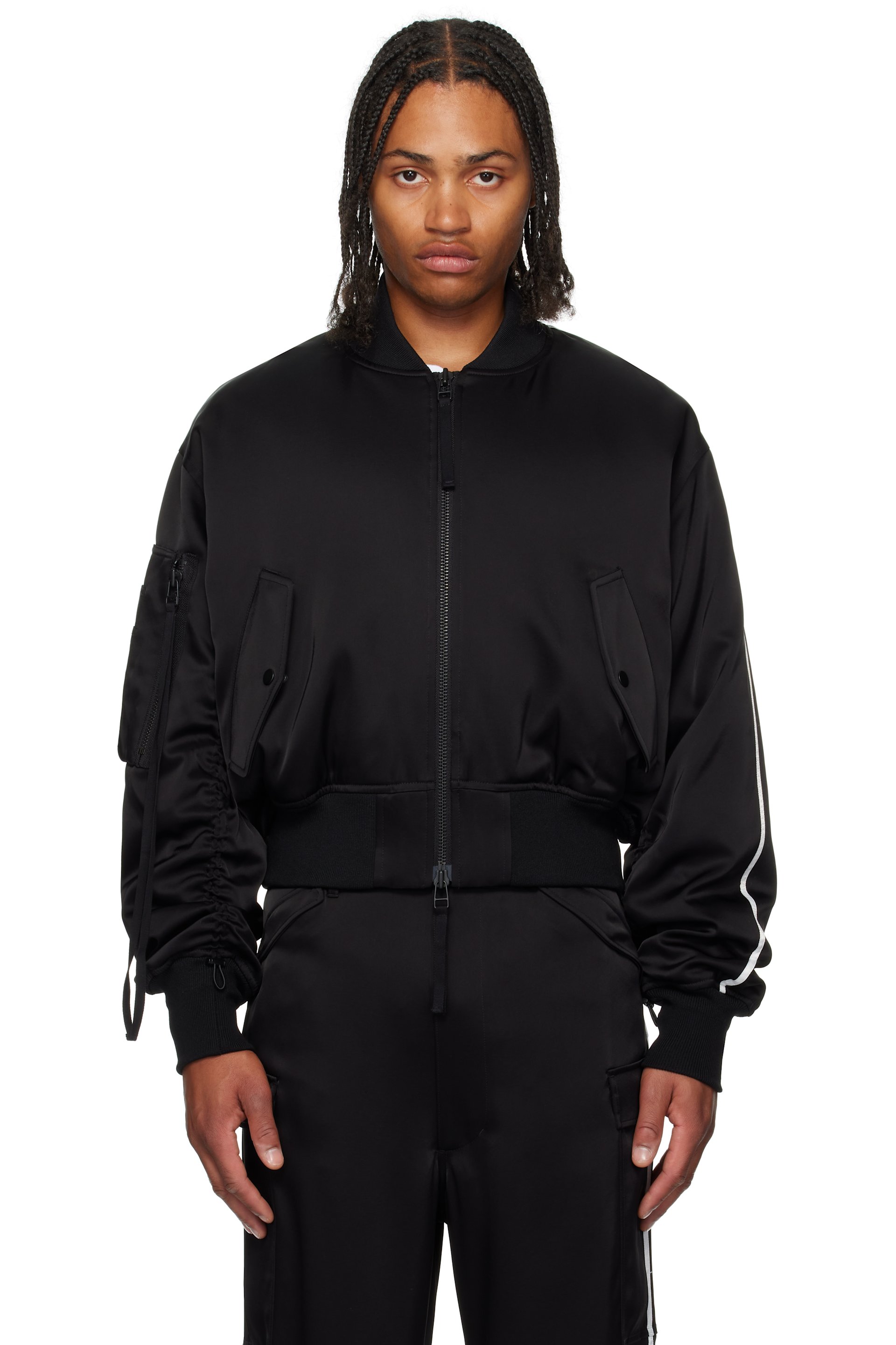定価40万円　Peter DO ピータードゥ　クロップド　ジャケット　ブラック メンズ用 Peter Do 最新コレクション | SSENSE 日本