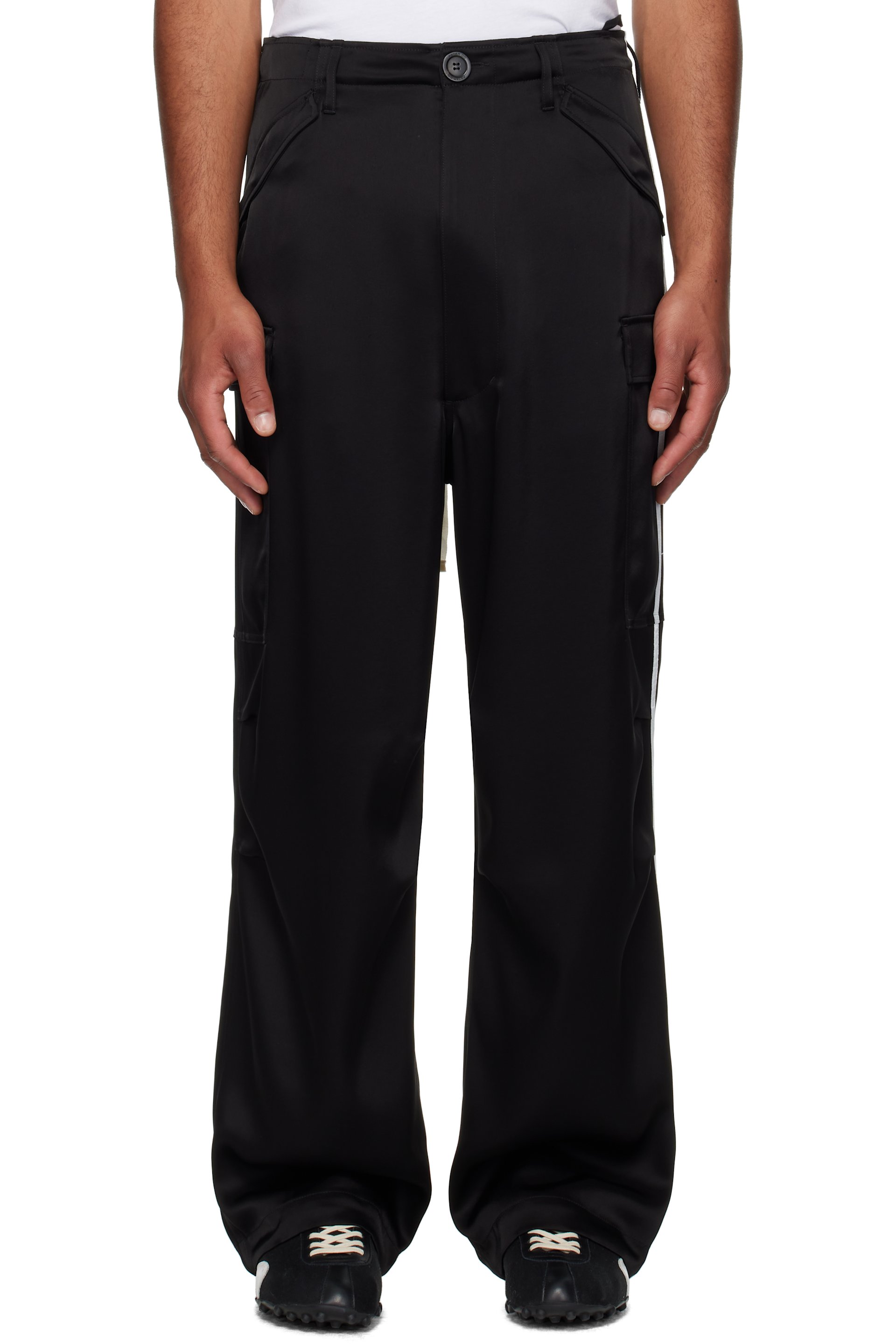 Peter Do - Black Matt Cargo Pants