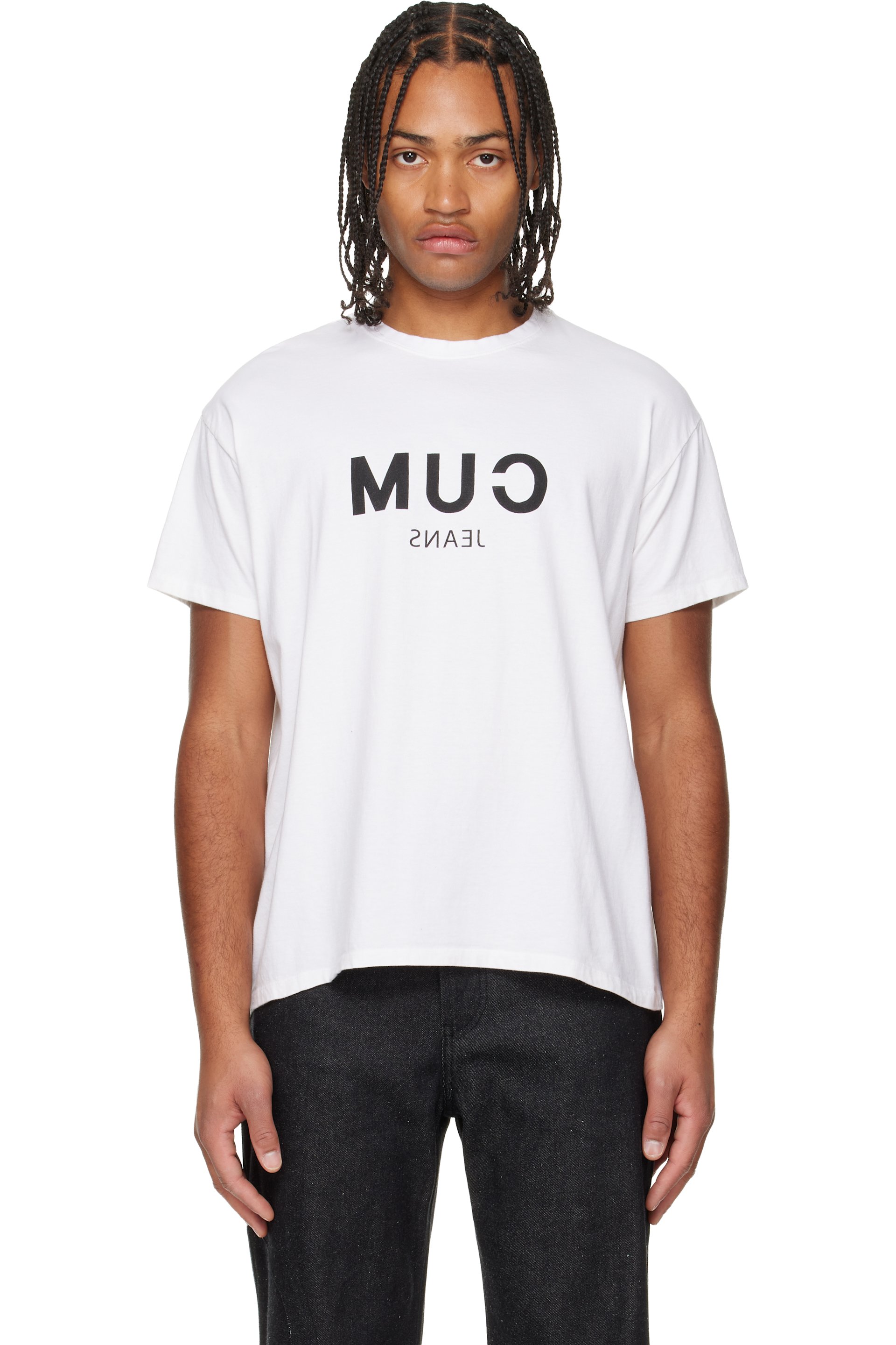 Edward Cuming - White 'Cum' T-shirt