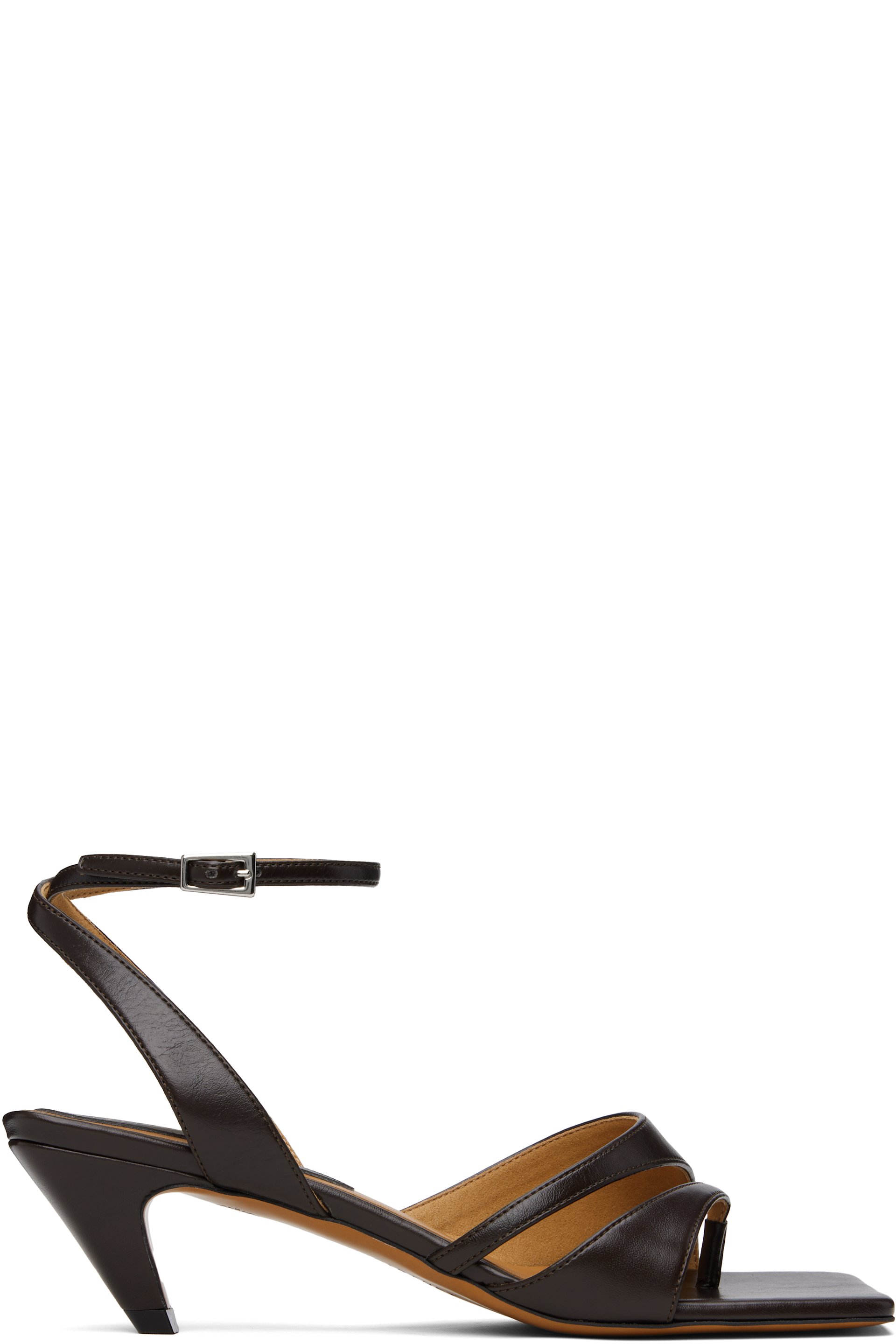 Stella McCartney - Sandales à petit talon Stella Spur brunes