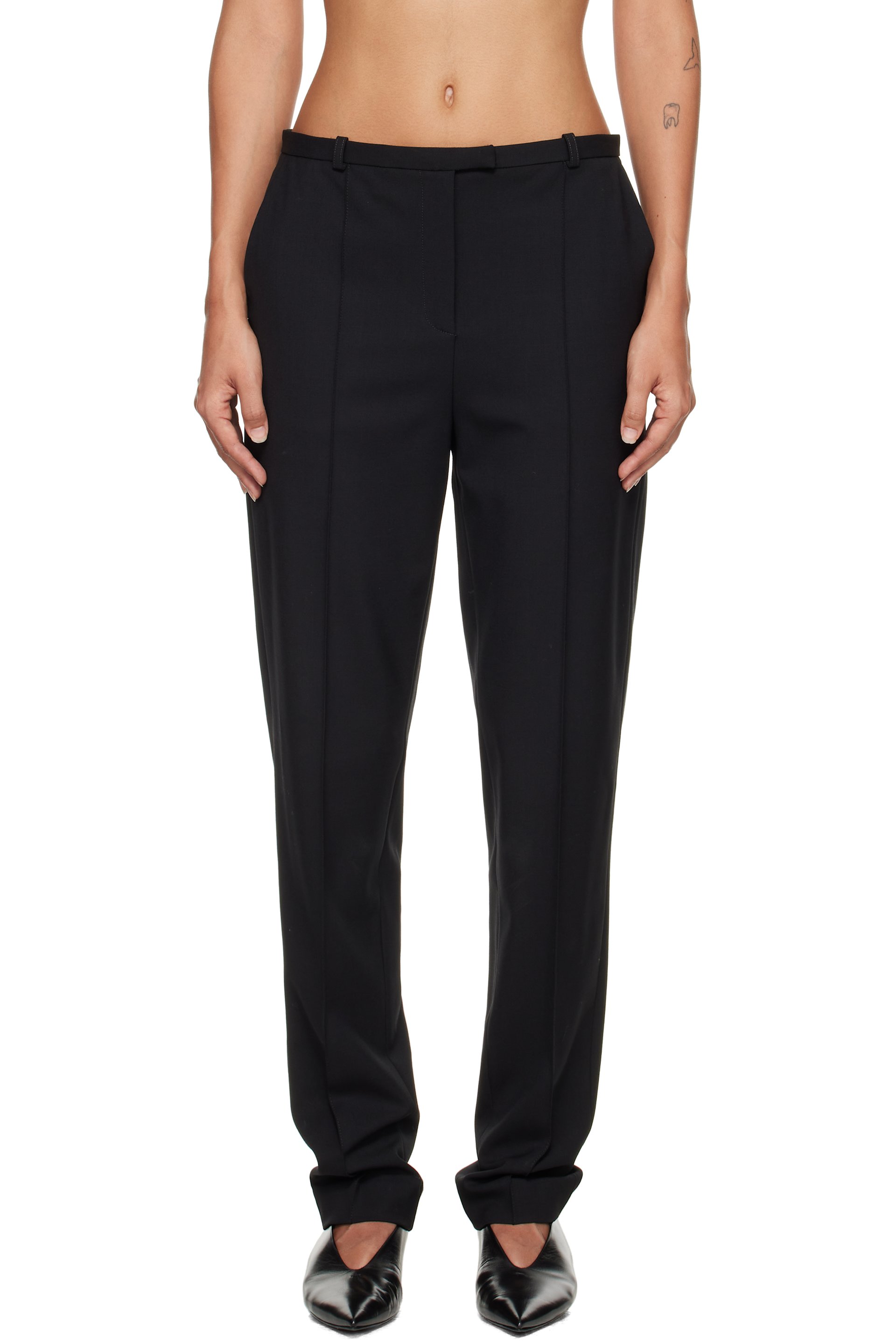 Loulou de Saison - Pantalon ajusté Malka noir