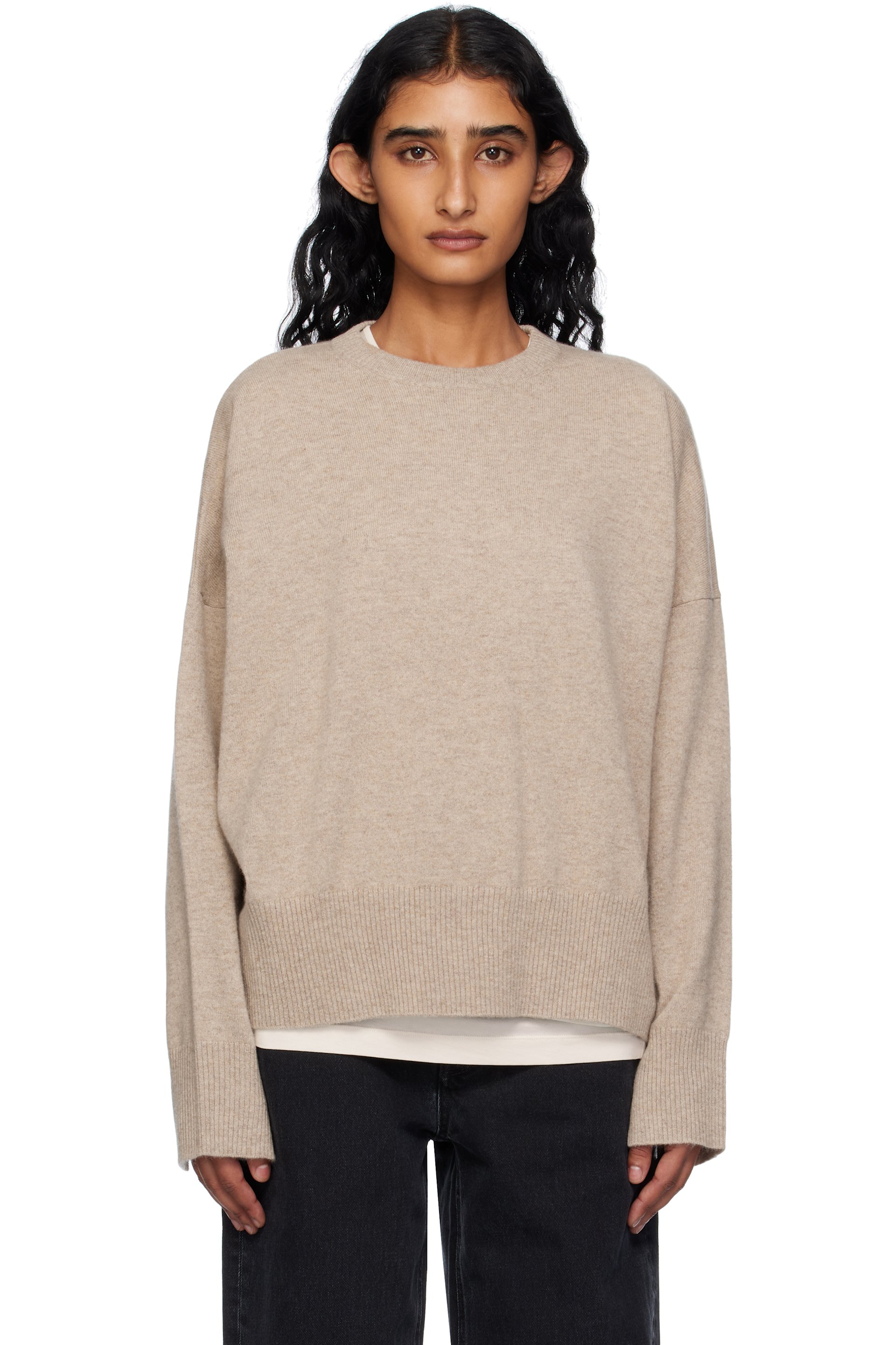 Loulou de Saison - Beige Anaa LDS Cashmere Sweater