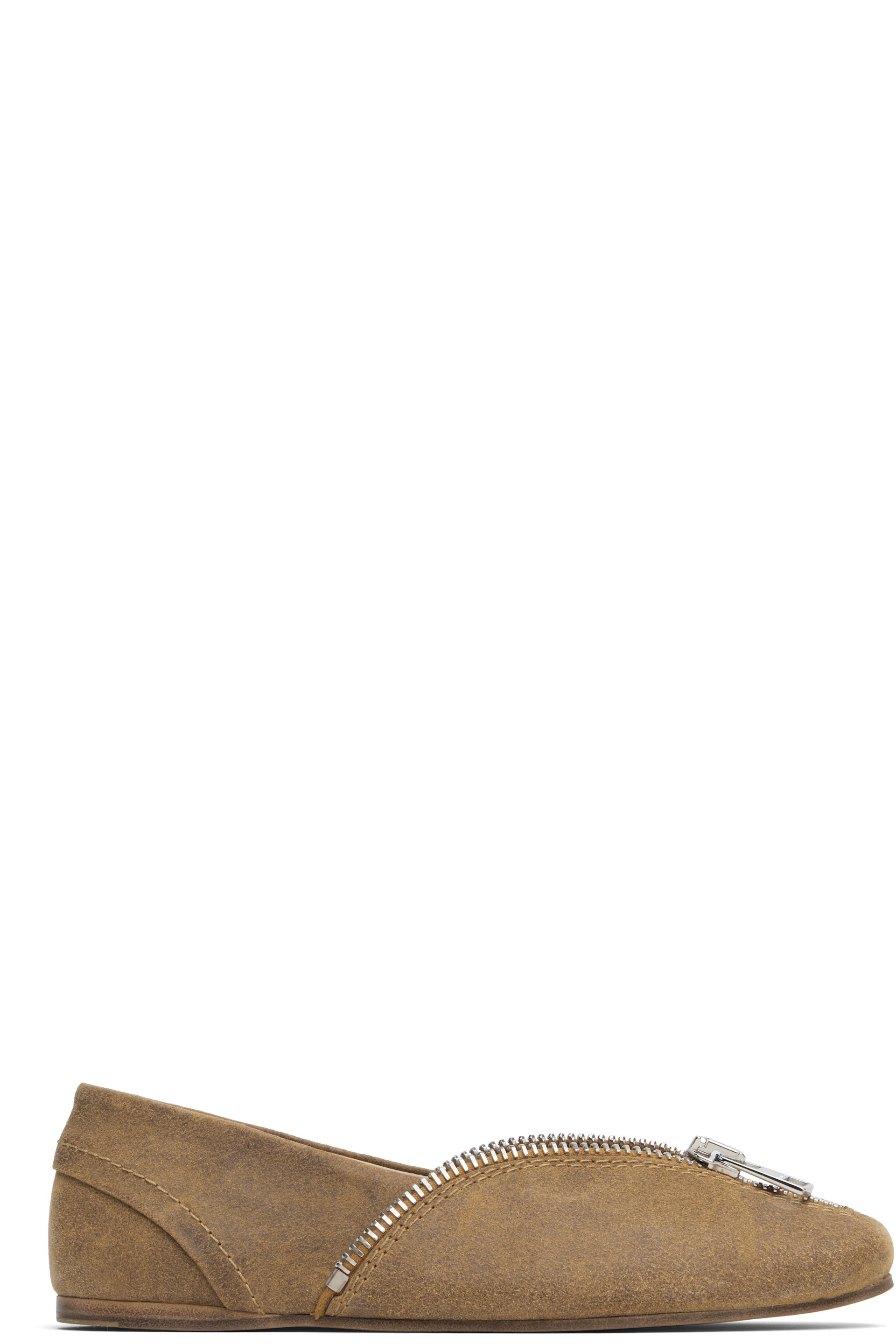 JW Anderson - Ballerines motard brun clair