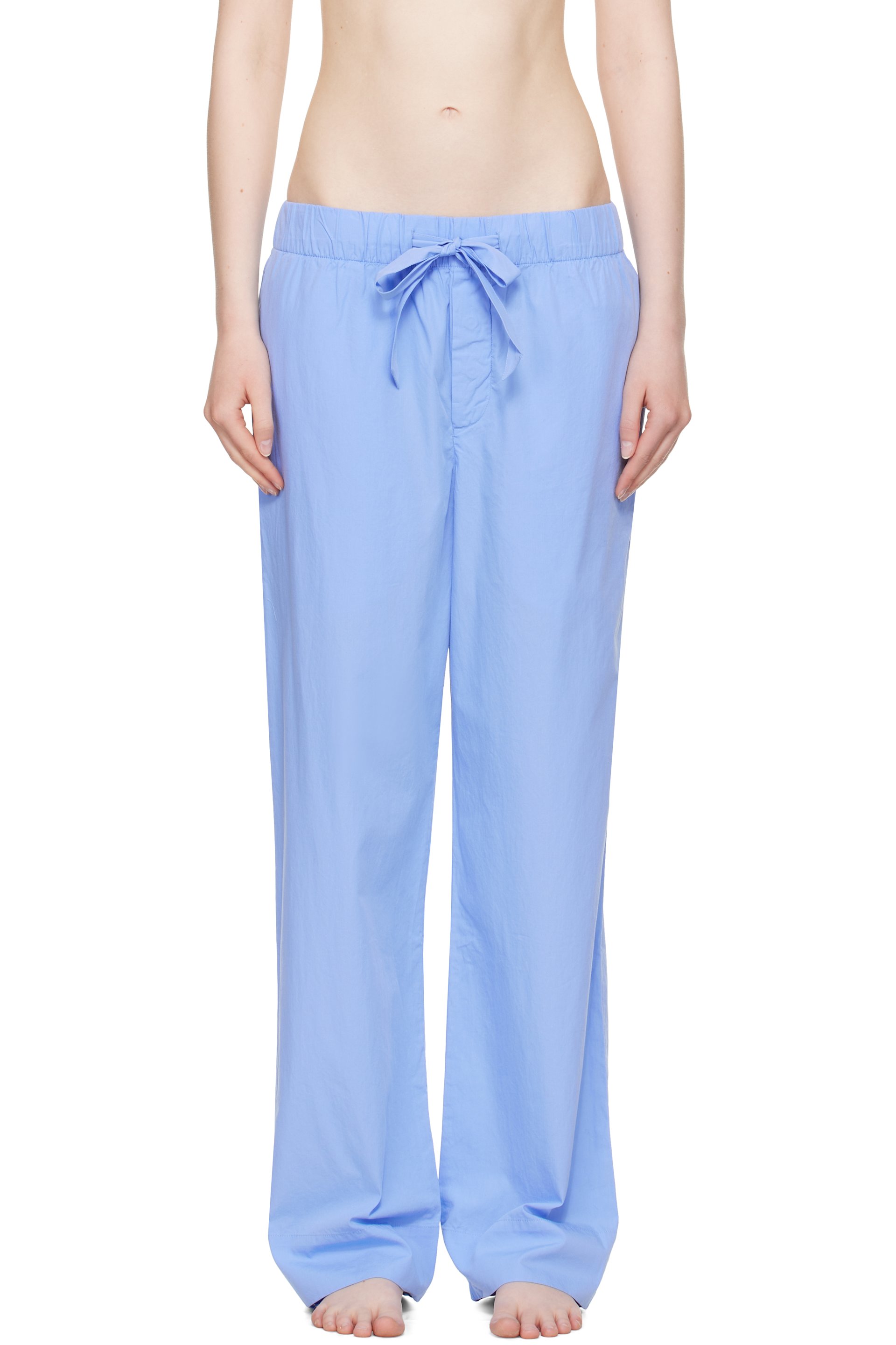 Tekla - Blue Poplin Pyjama Pants