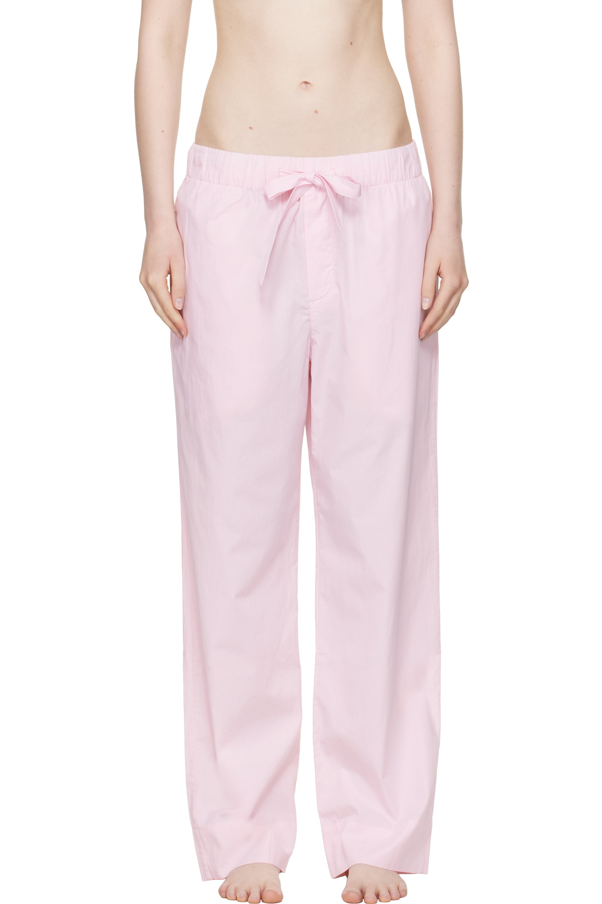 Tekla - Pink Poplin Pyjama Pants