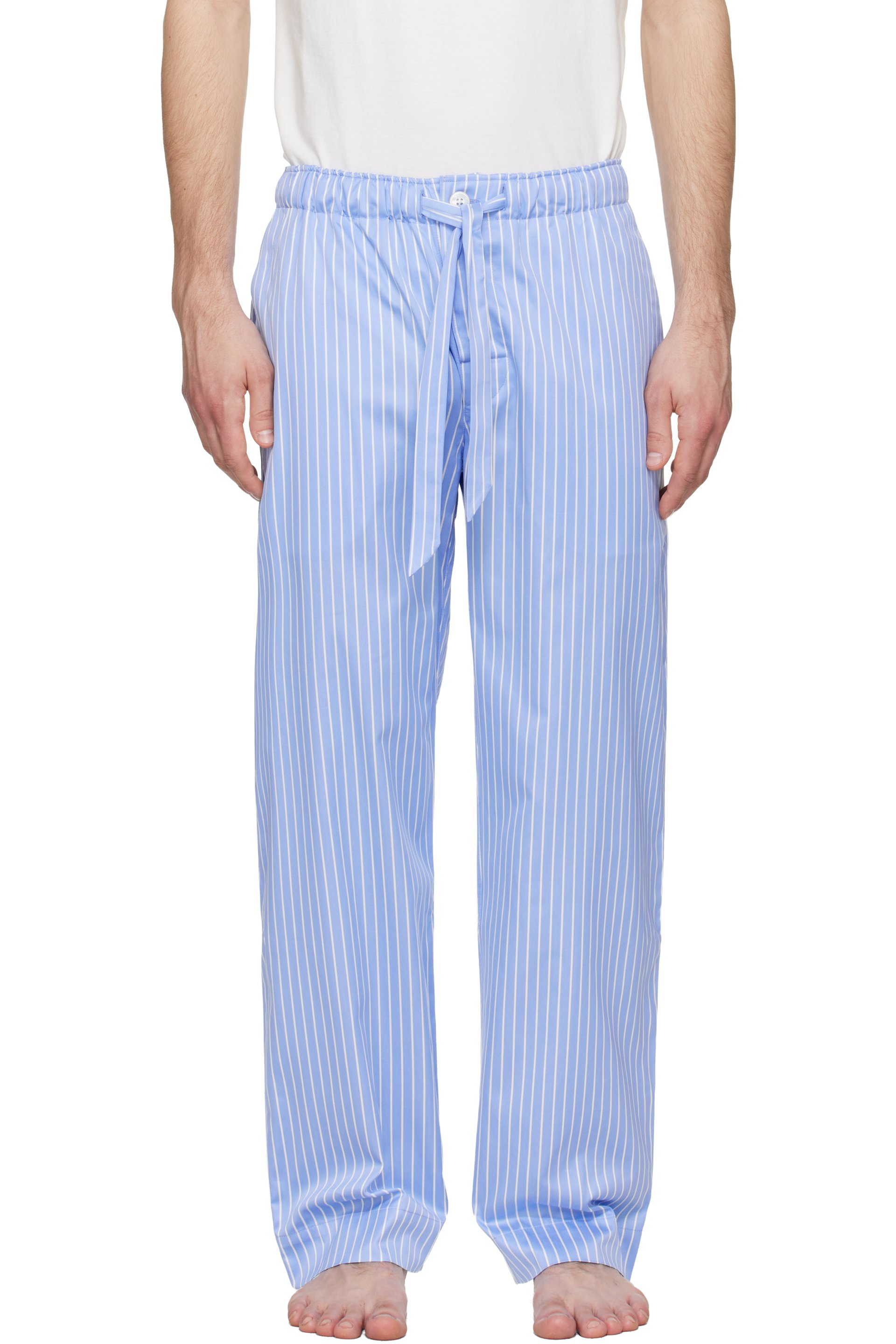 Tekla - Blue Sateen Pyjama Pants