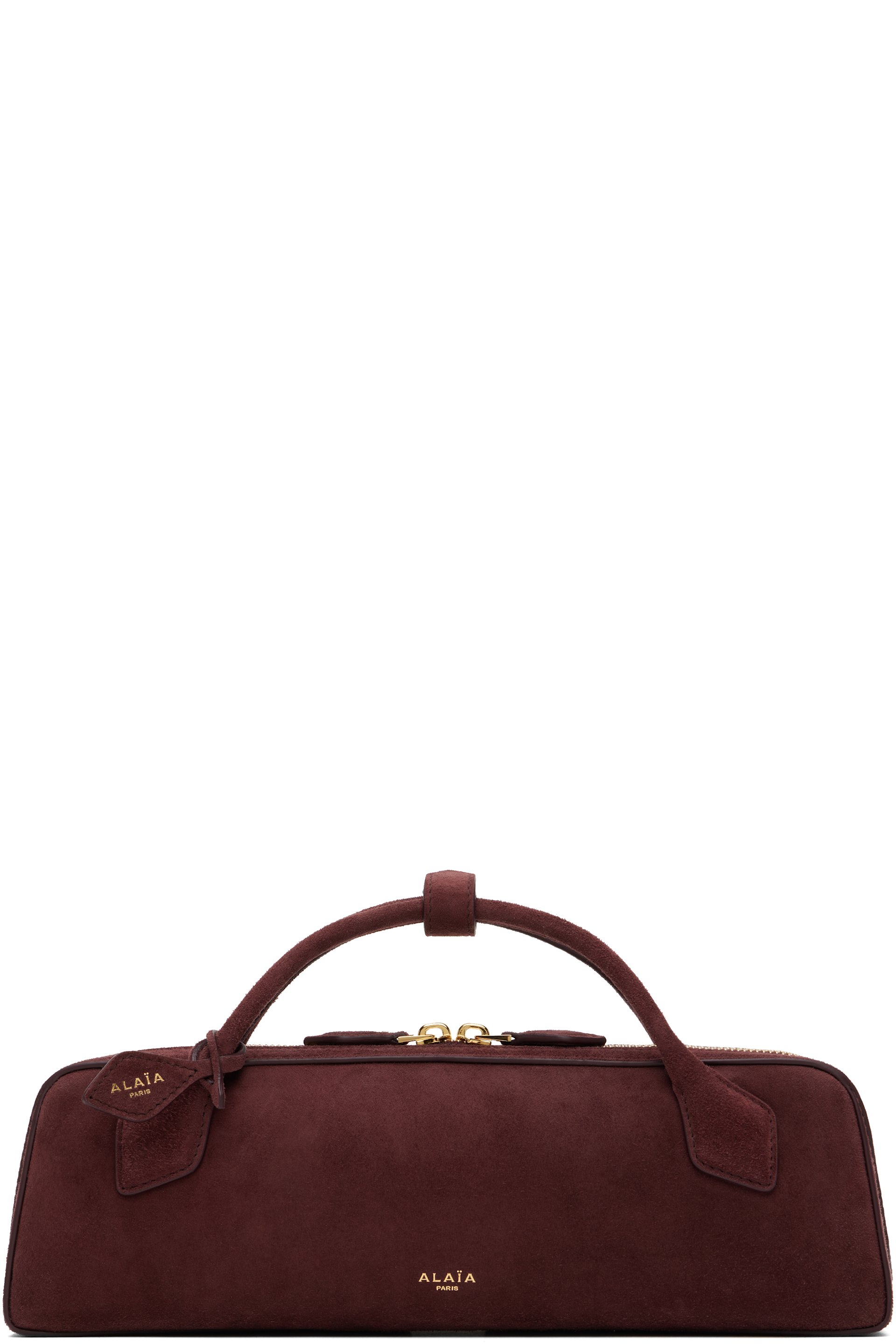 ALAÏA - Sac 'Le teckel' bourgogne