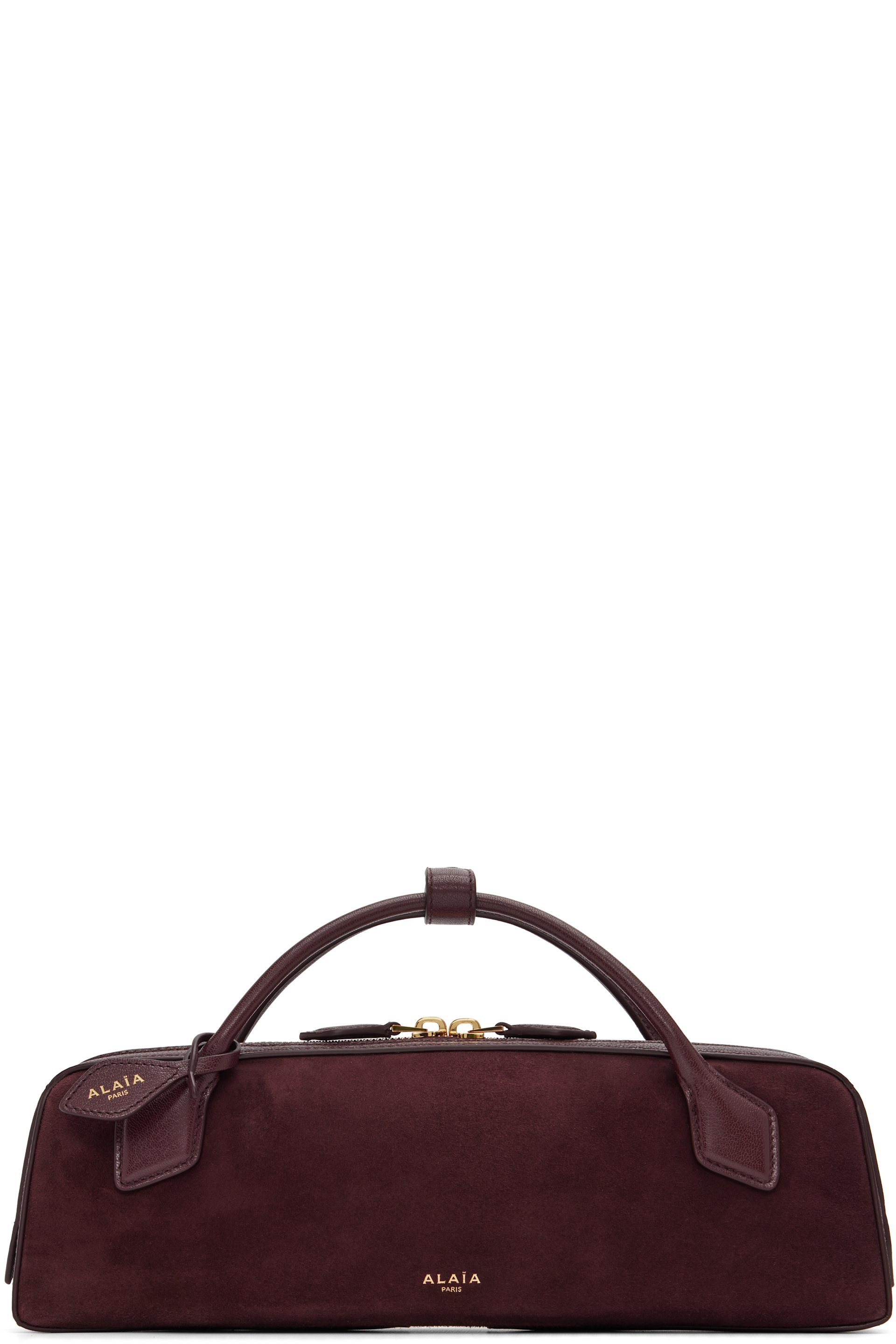 ALAÏA - Sac 'Le teckel' bourgogne
