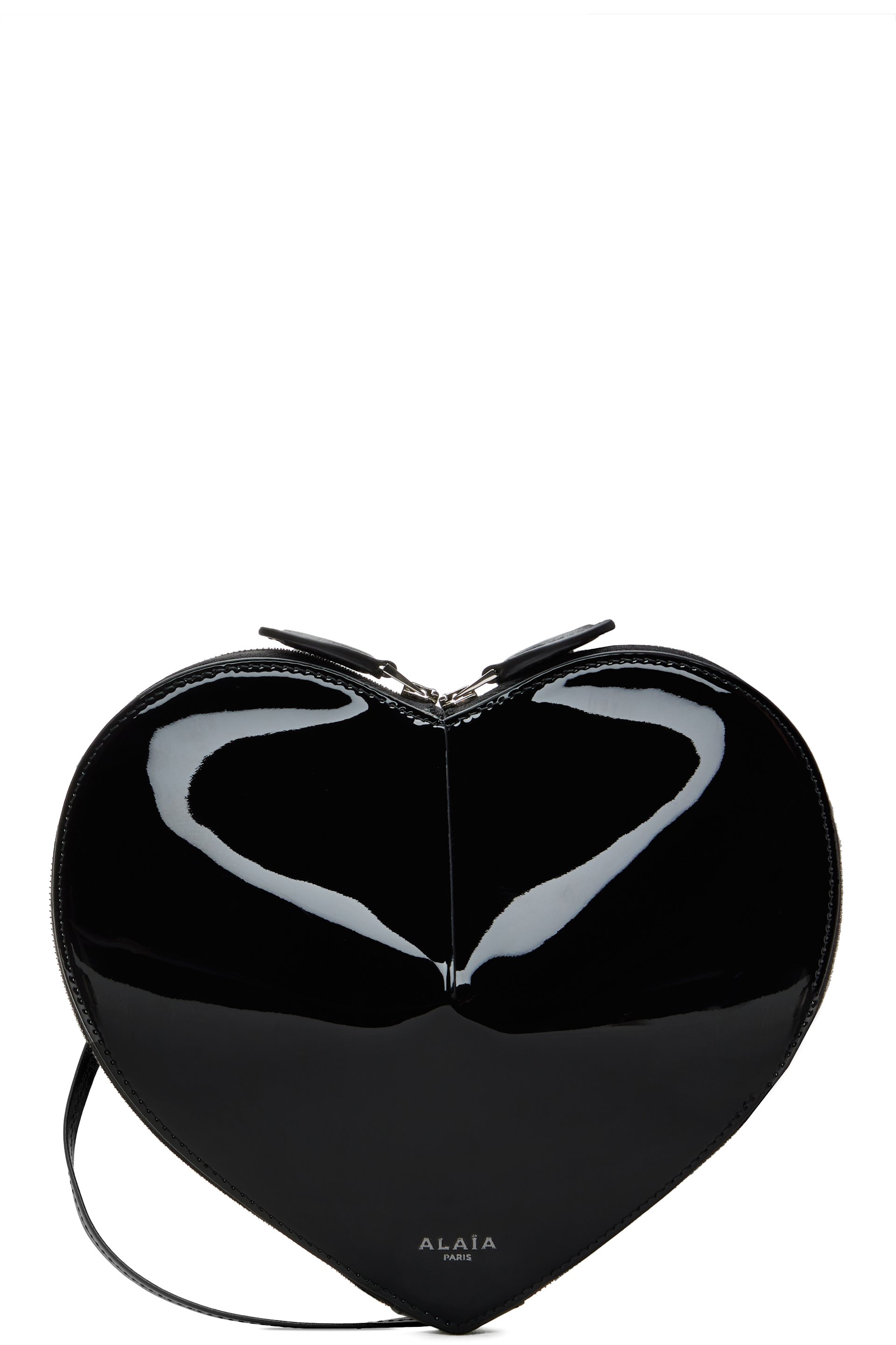 ALAÏA - Sac 'Le cœur' noir en cuir de veau