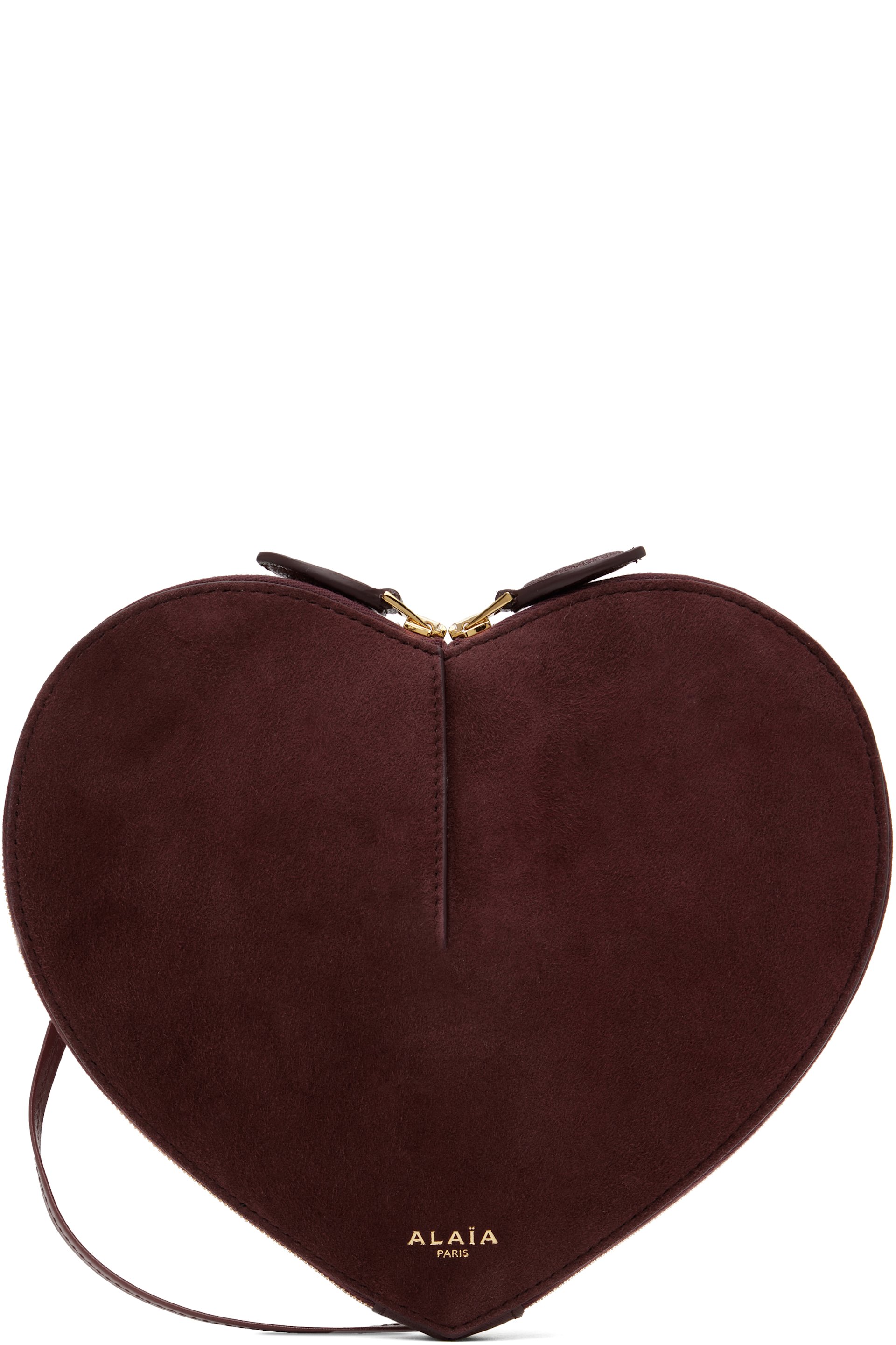 ALAÏA - Sac 'Le cœur' bourgogne
