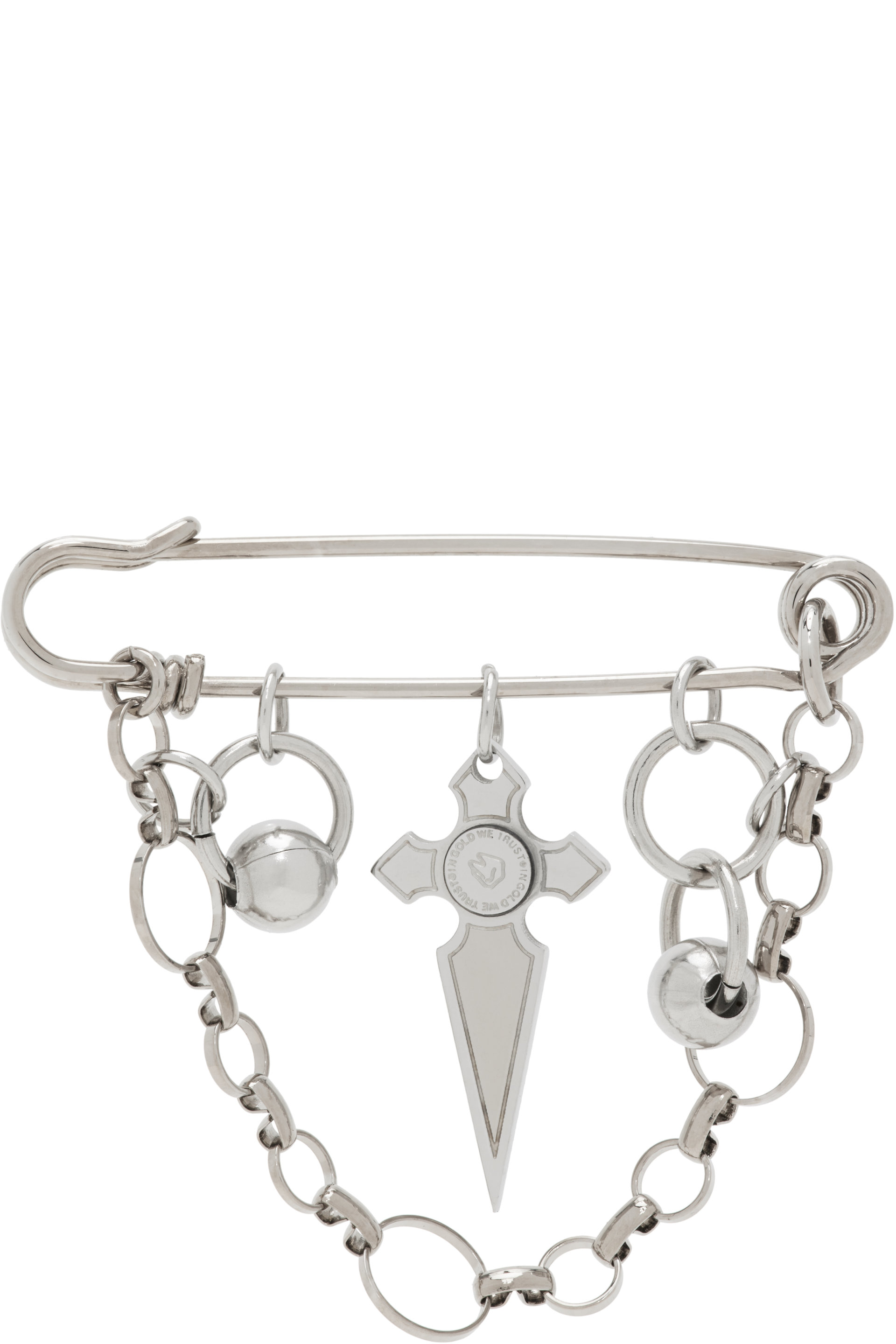 IN GOLD WE TRUST PARIS - SSENSE Exclusive Charm Brooch