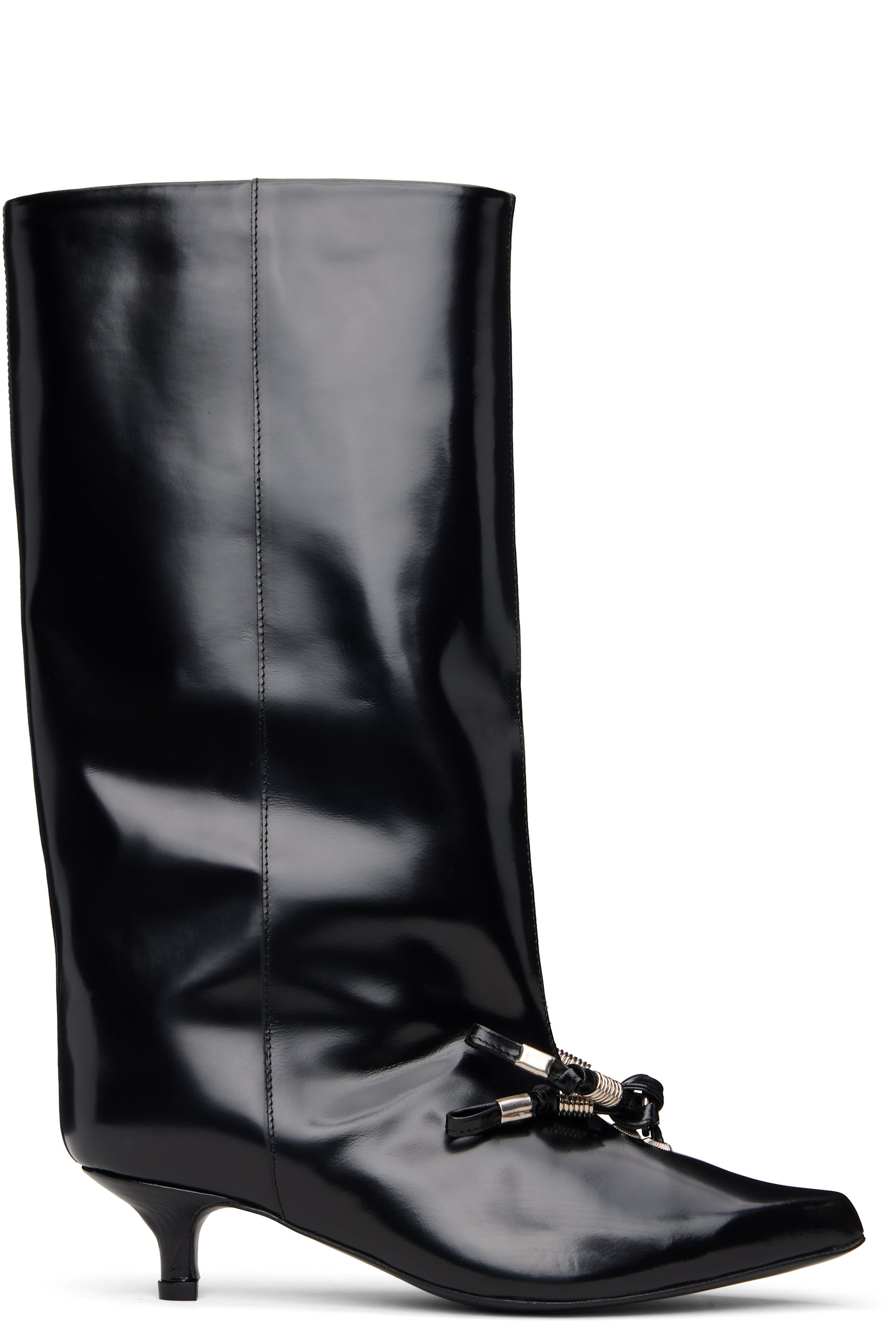 Toga Pulla - Black Leather Tall Boots