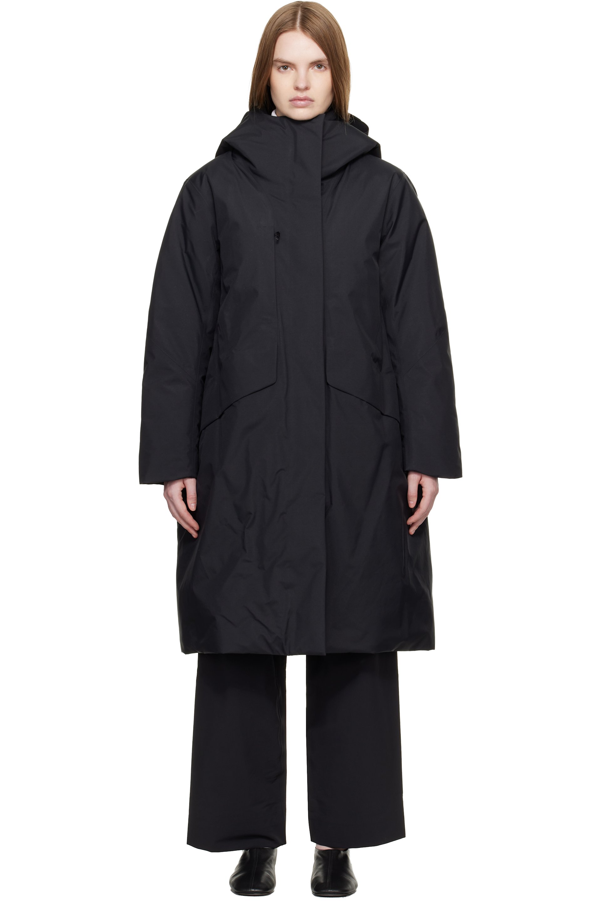 Veilance - Parka Ifora noir rembourré en duvet