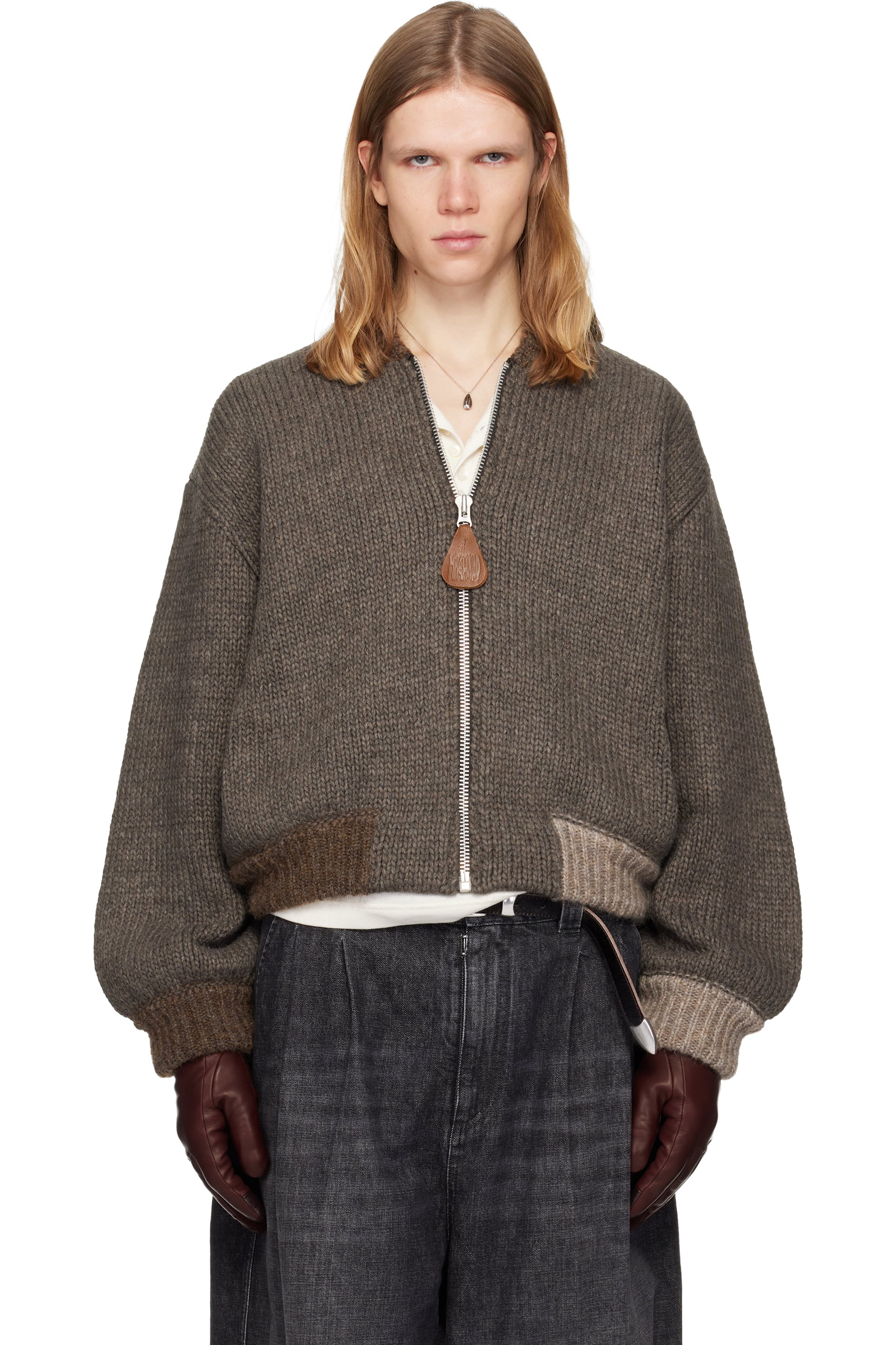Magliano - Brown Knitted Bomberone Bomber Jacket