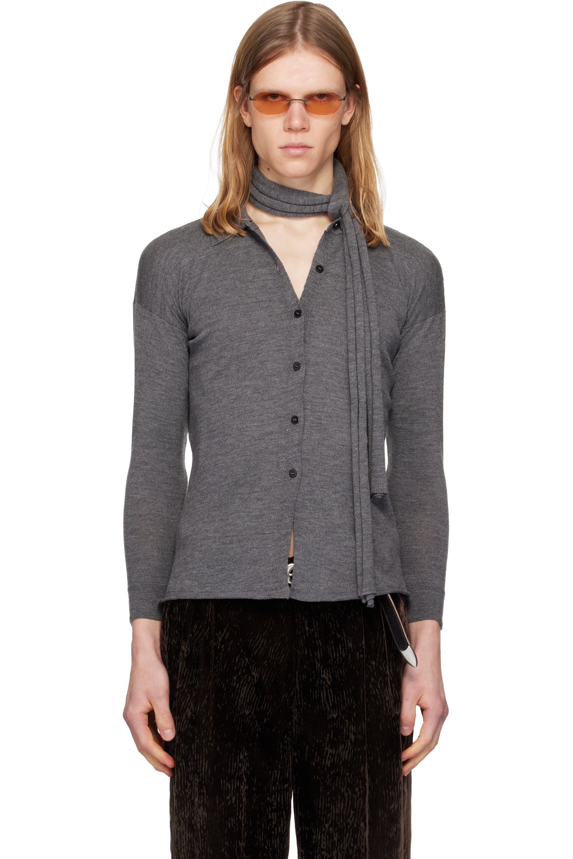 Magliano - Gray Tipa Knitted Cardigan
