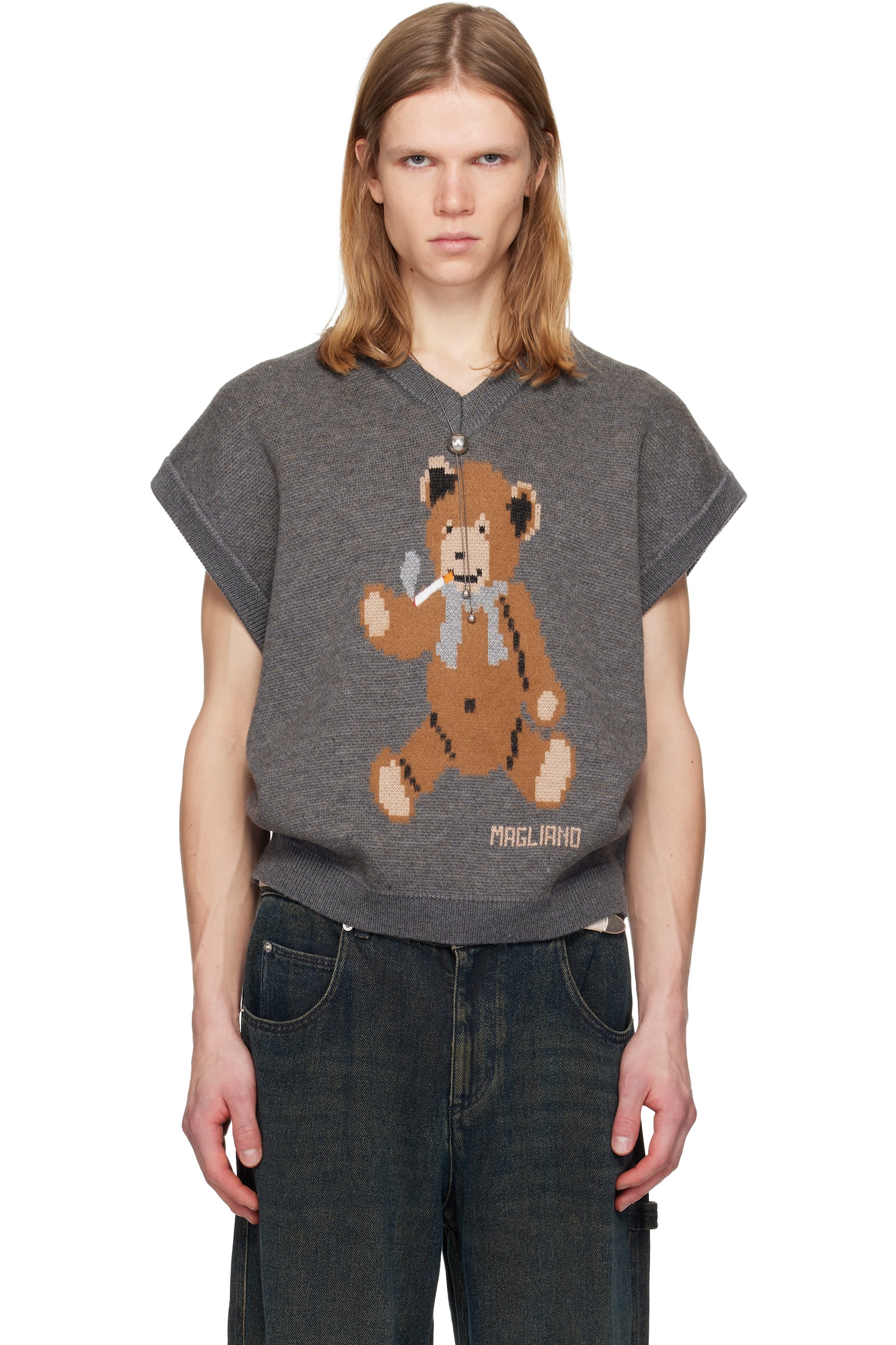 Magliano - Gray Teddy Bear Vest