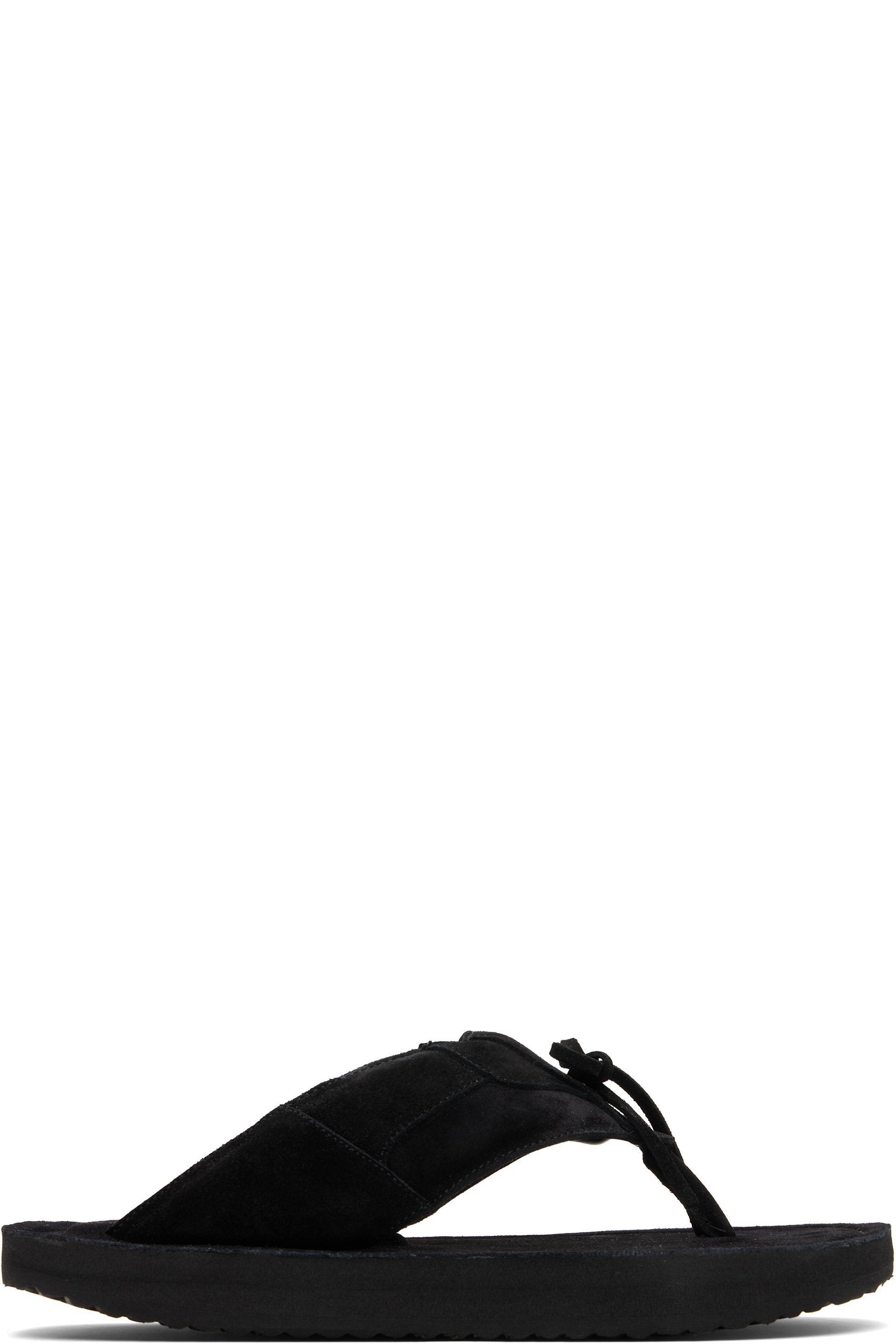 ABRA - SSENSE Exclusive Black Platform Flip-Flops
