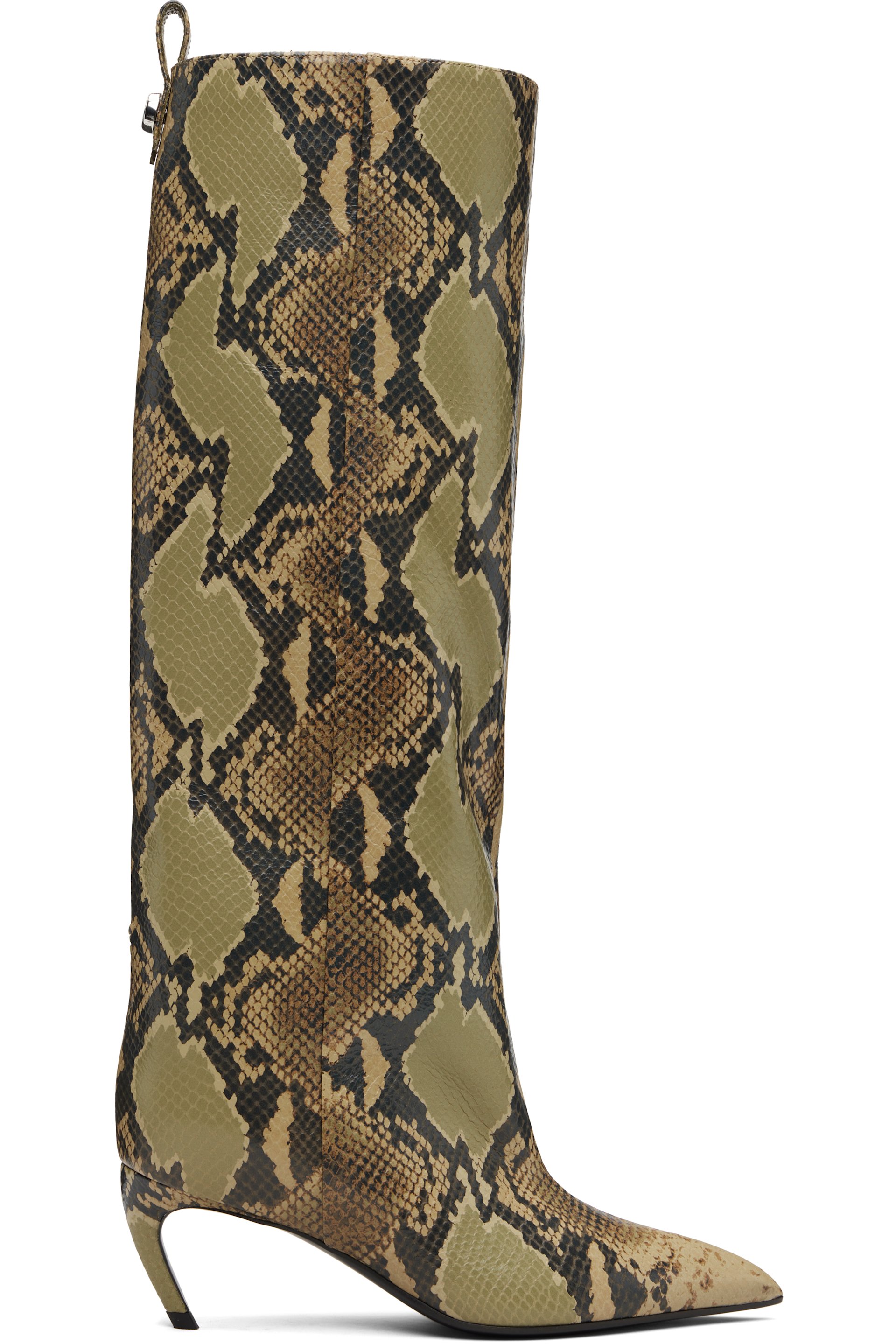 The Attico - Khaki Lea Tall Boots