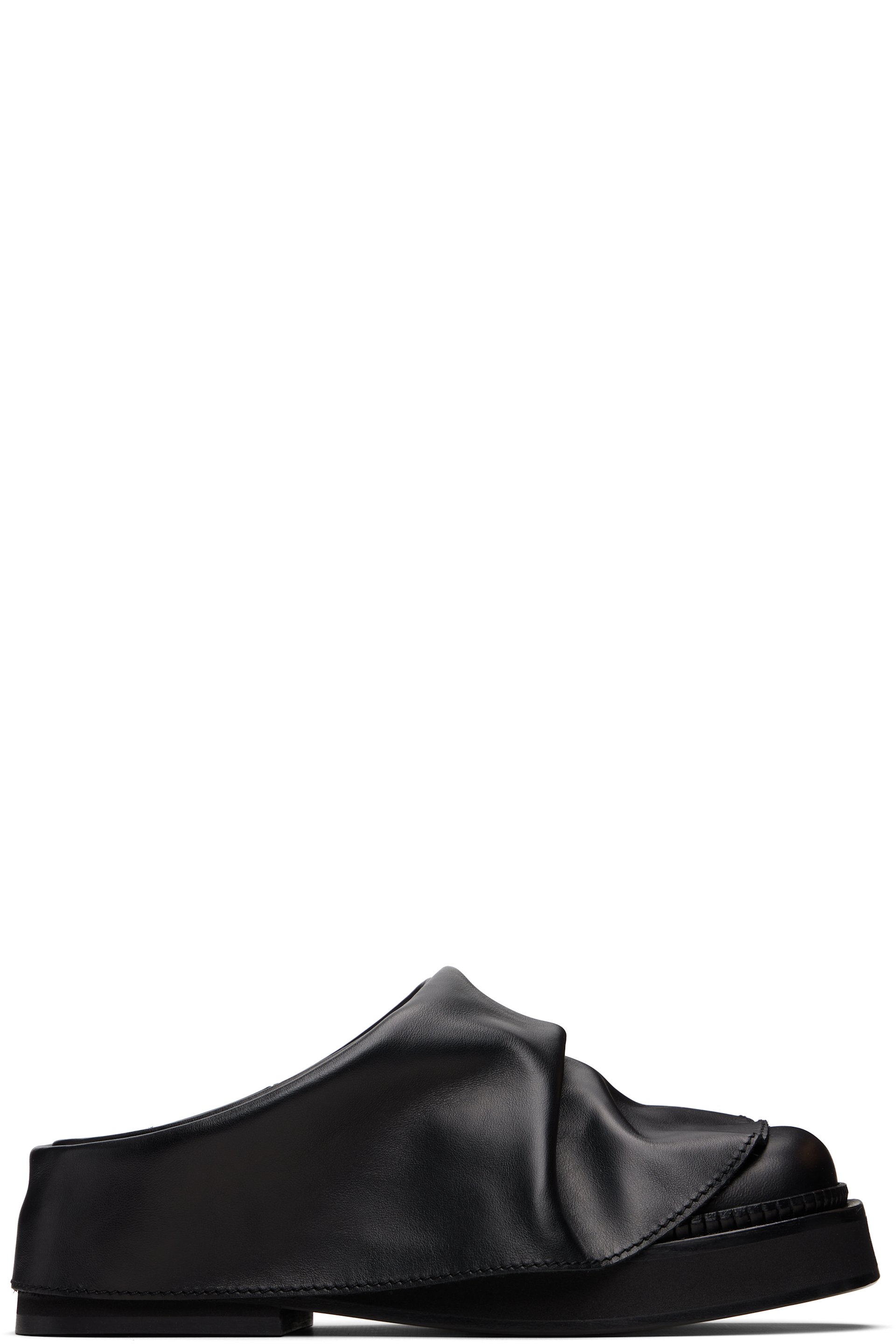The Attico - Mules de style sabot Robin noires