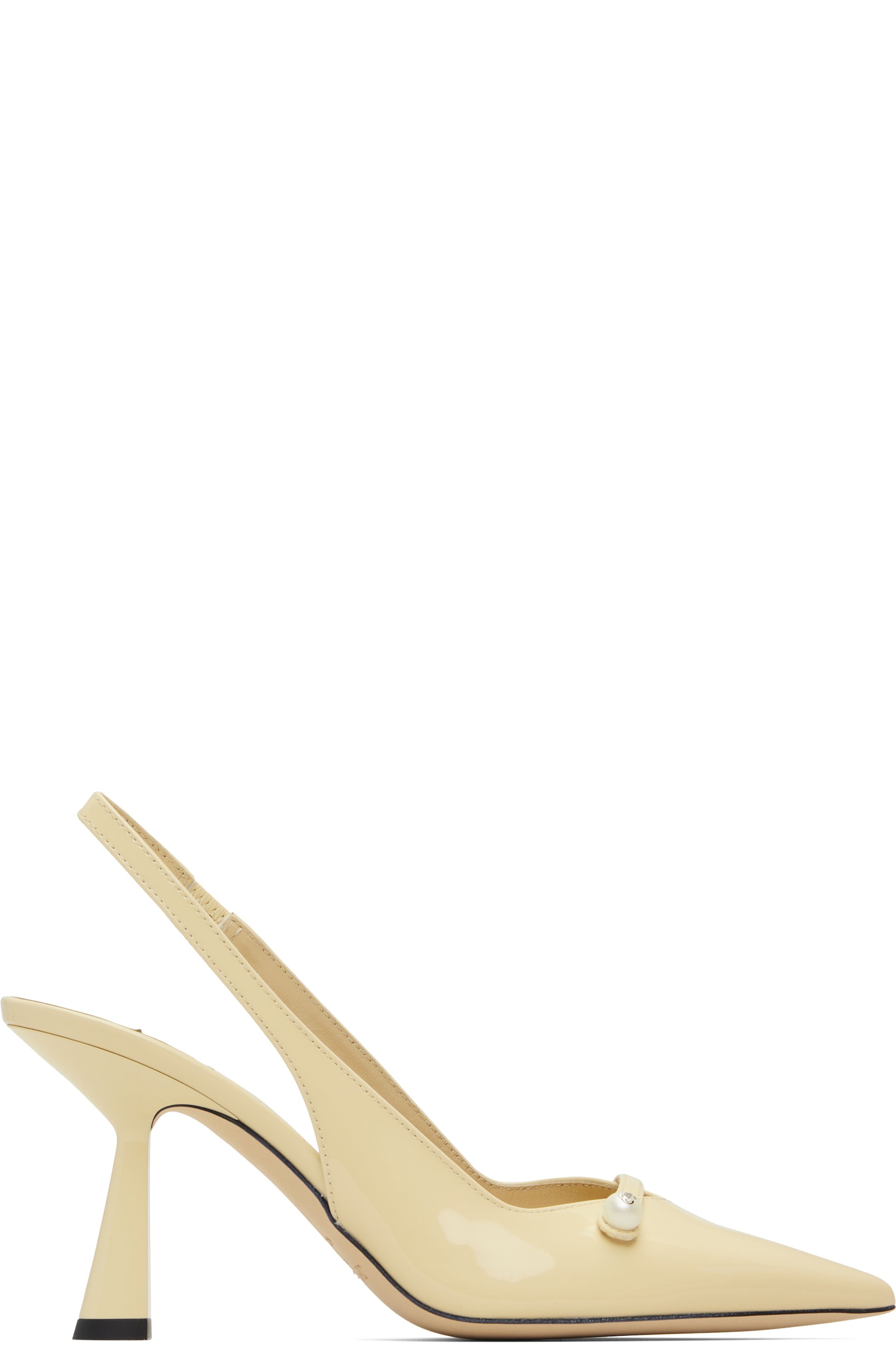 Jimmy Choo - Chaussures à talon Amita 85 blanc cassé