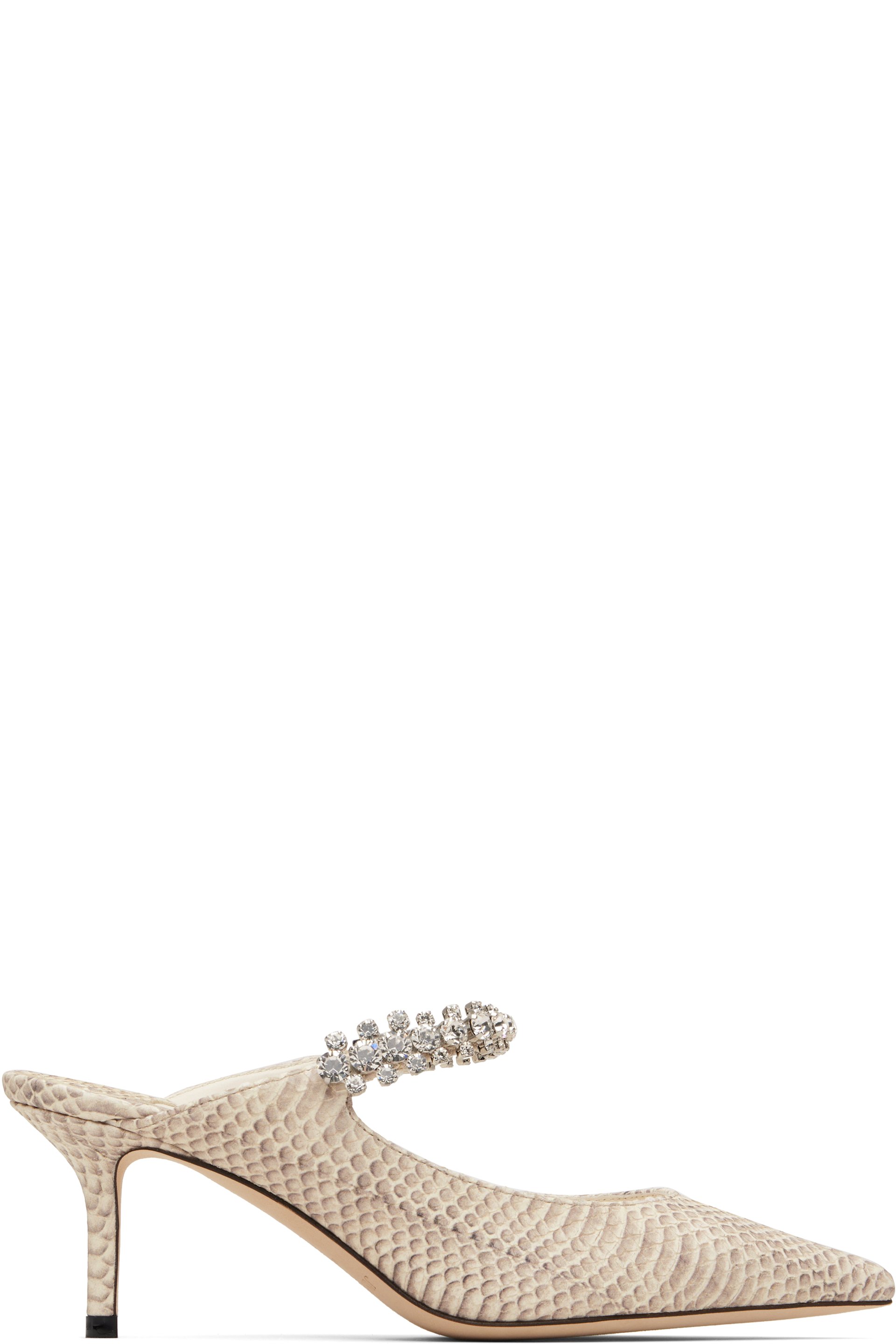 Jimmy Choo - Chaussures à talon Bing 65 beiges