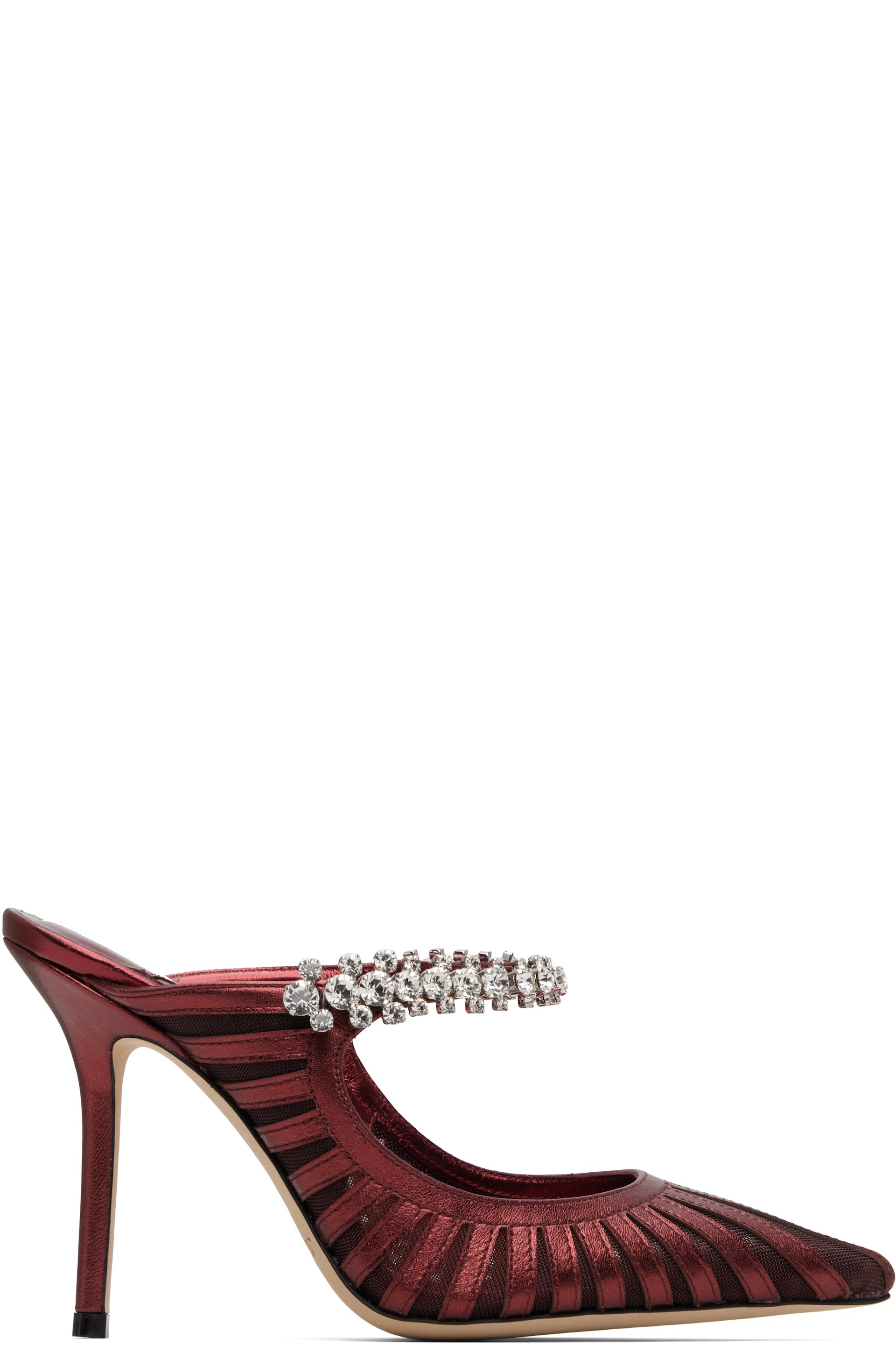 Jimmy Choo - Chaussures à talon Bing 100 bourgogne