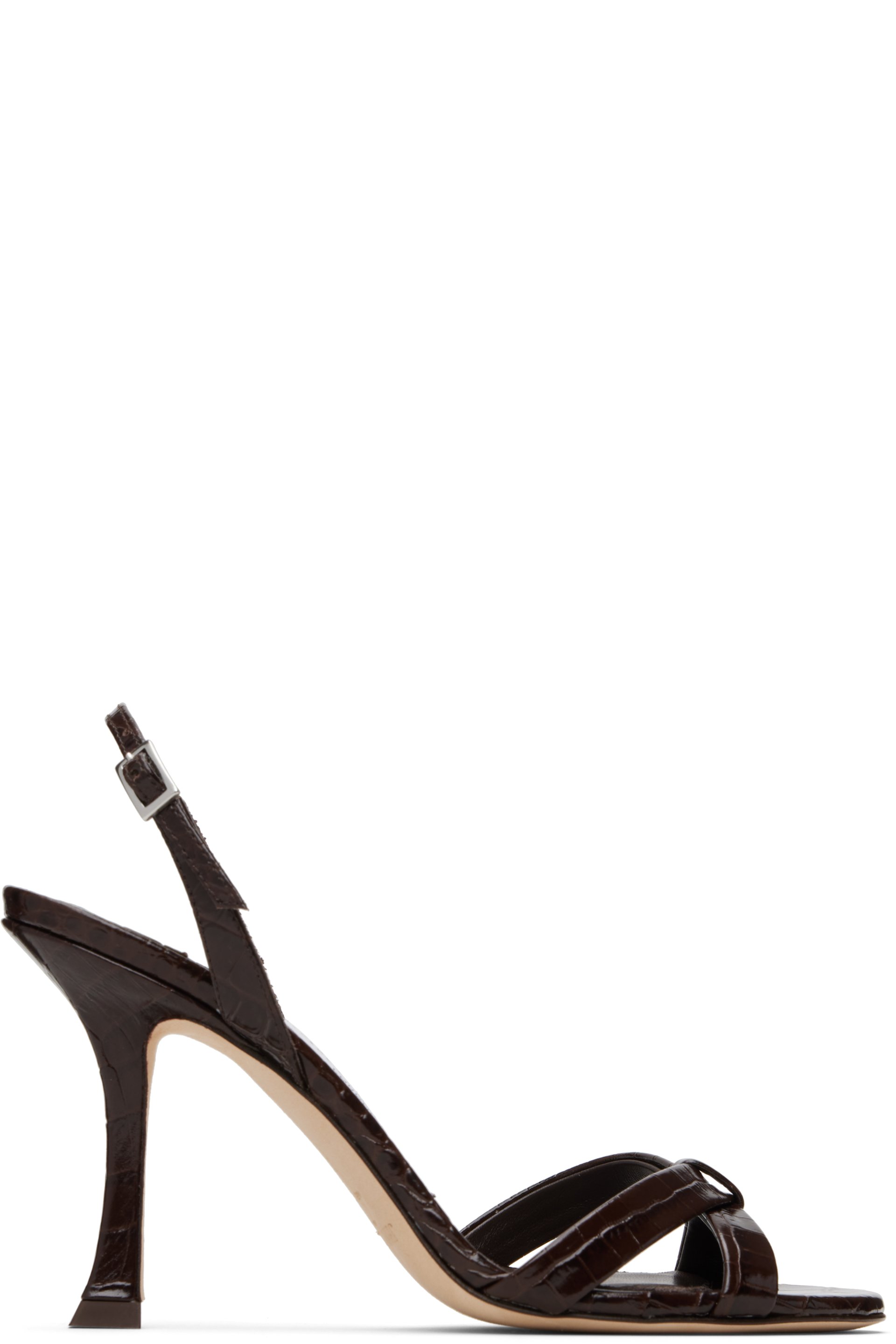 Jimmy Choo - Brown Elsy 90 Heeled Sandals
