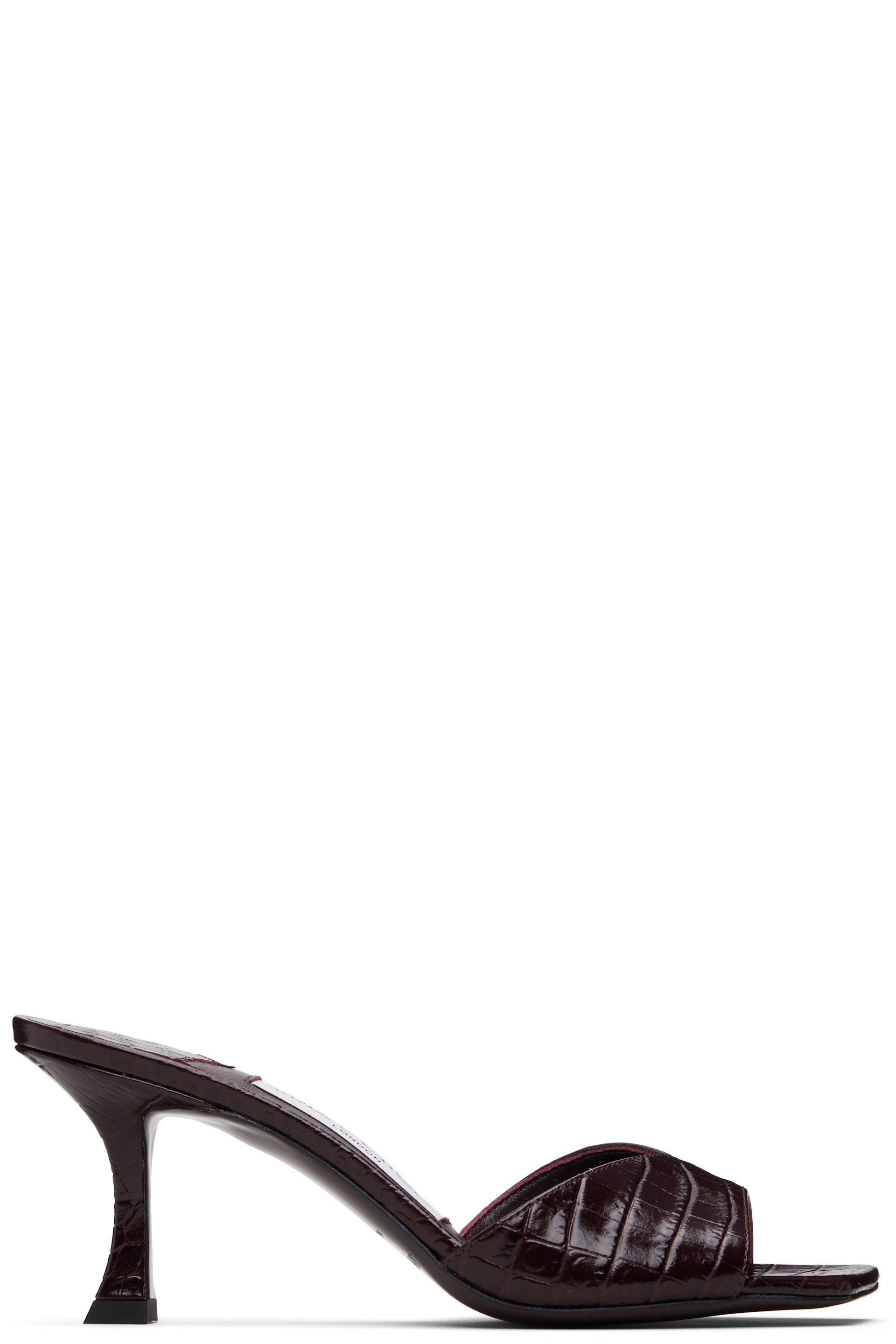 Jimmy Choo - Burgundy Skye 70 Heeled Sandals