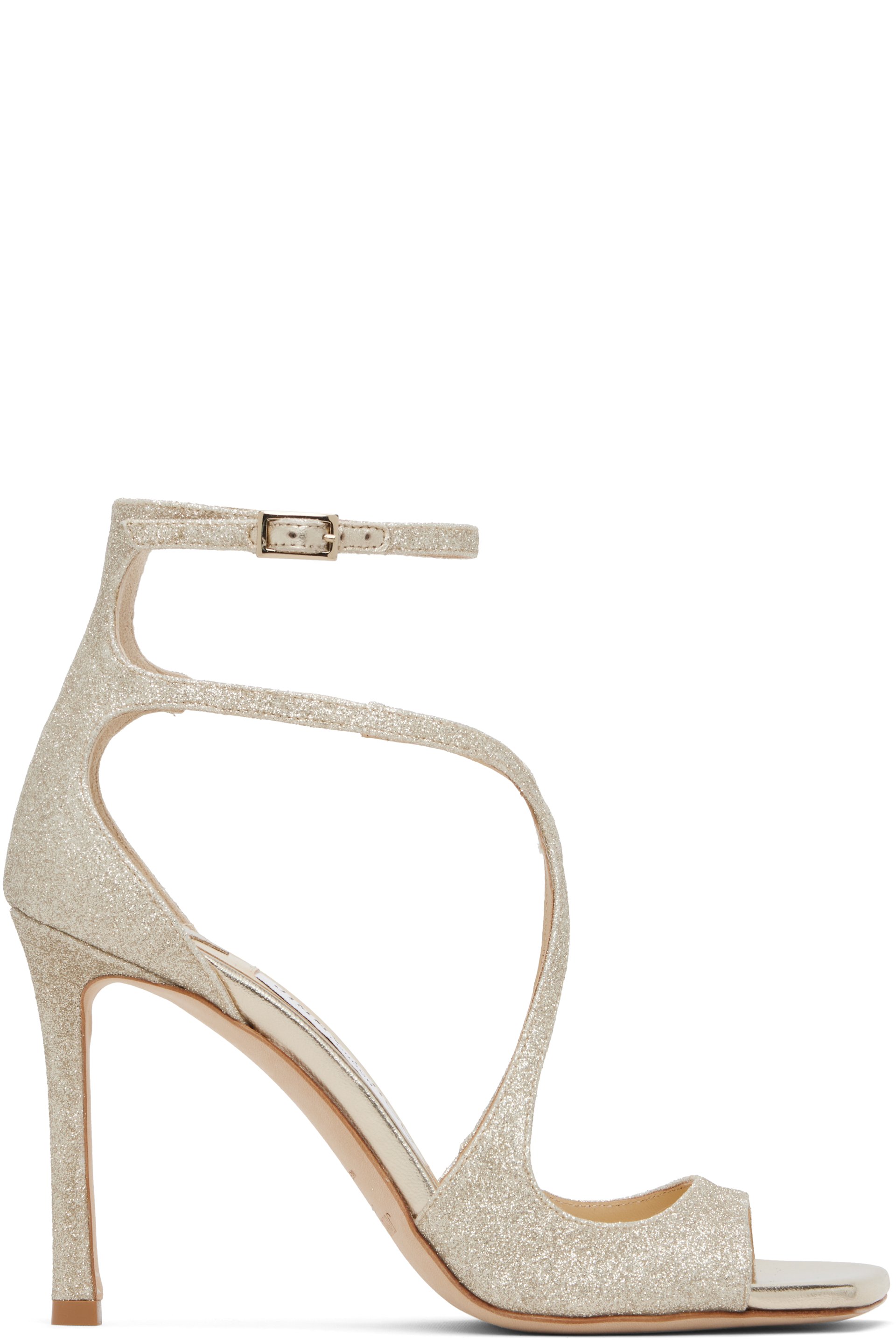 Jimmy Choo - Silver Azia 95 Heeled Sandals