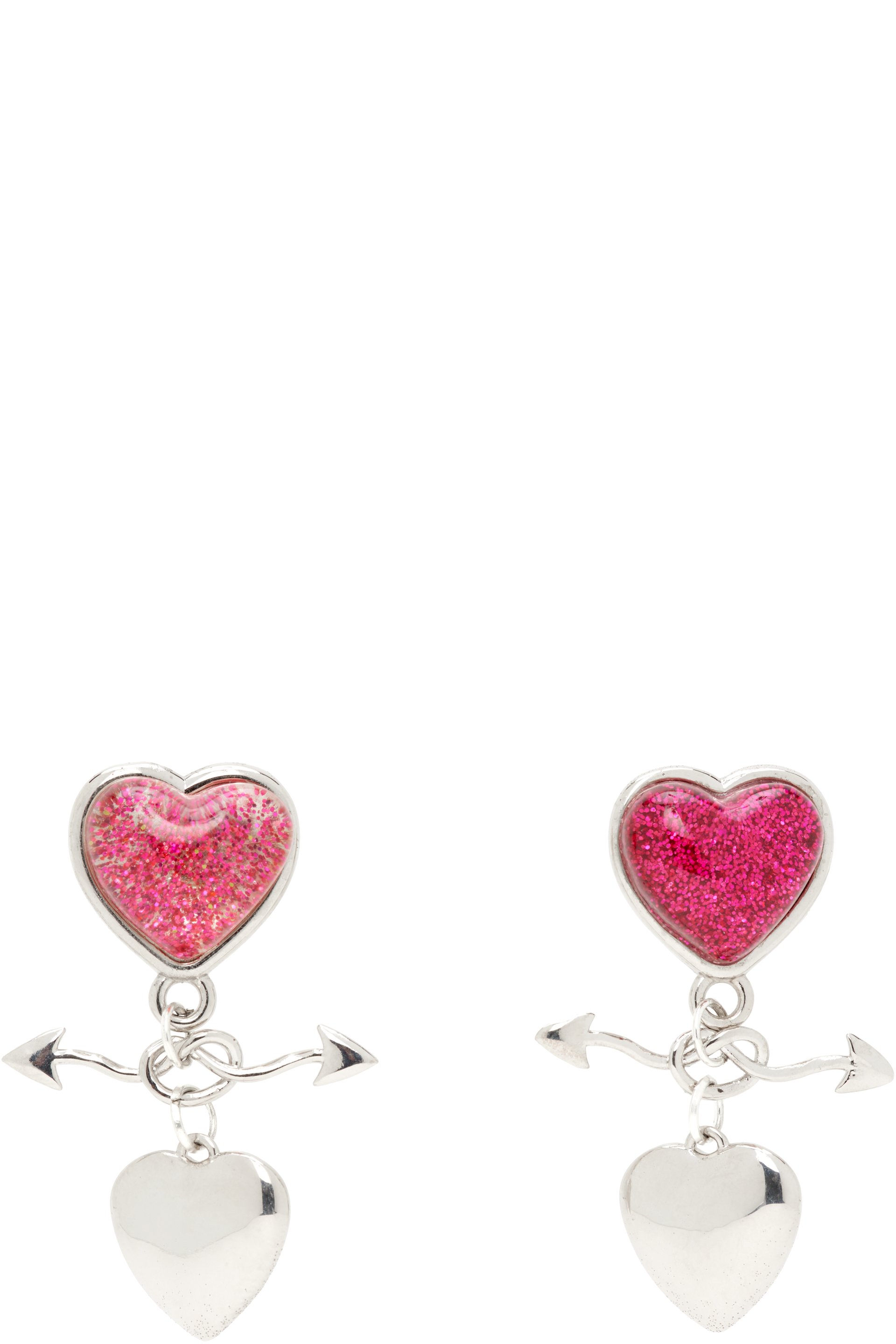 Chopova Lowena - Entwined Heart Drop Earrings
