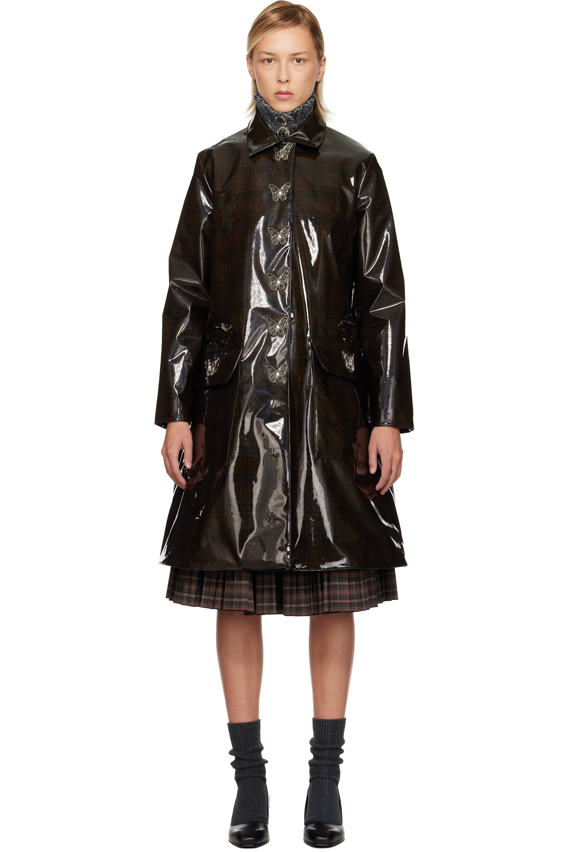 Chopova Lowena - Manteau Squelchy noir