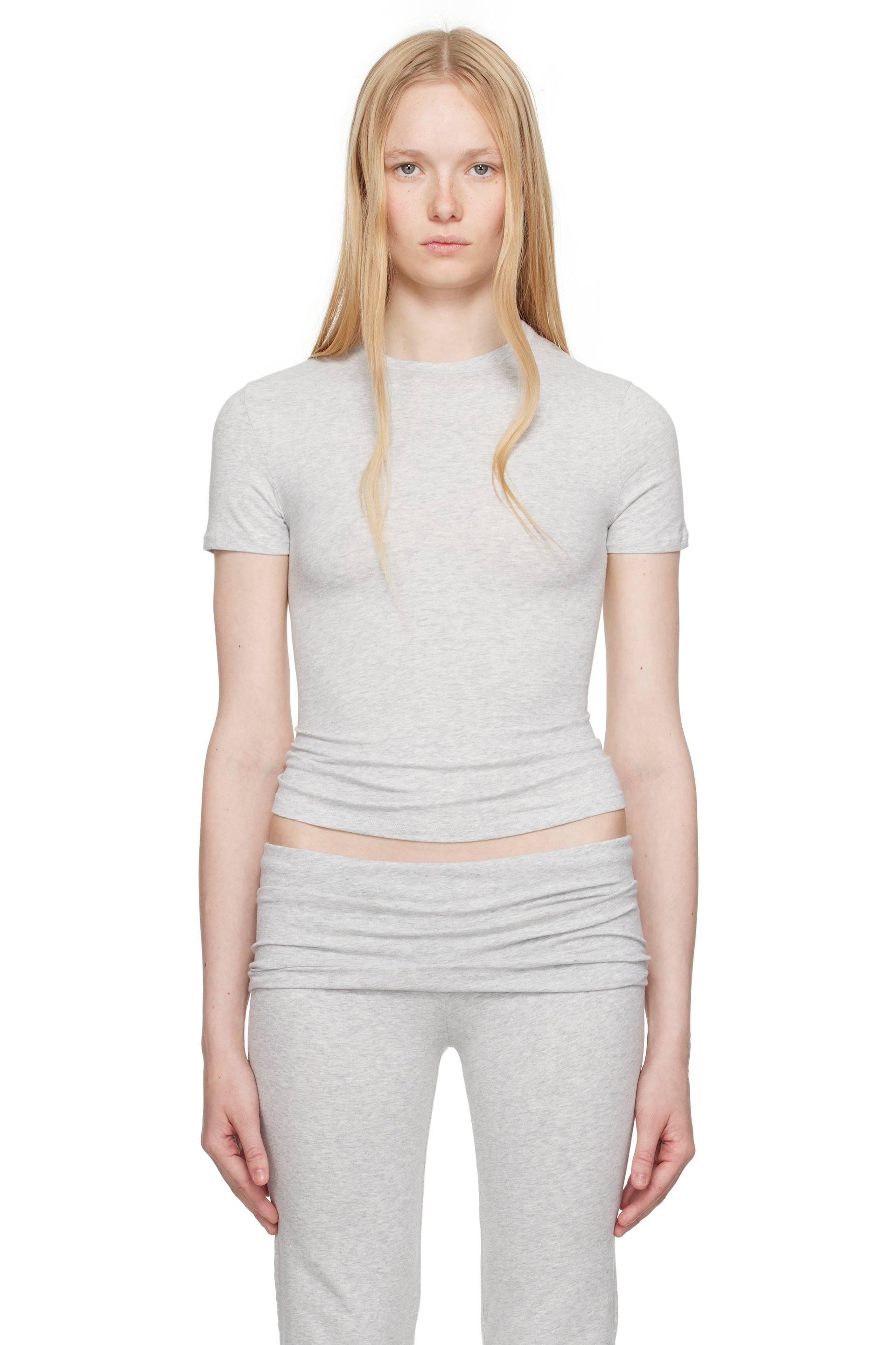 SKIMS - T-shirt gris - Cotton Jersey