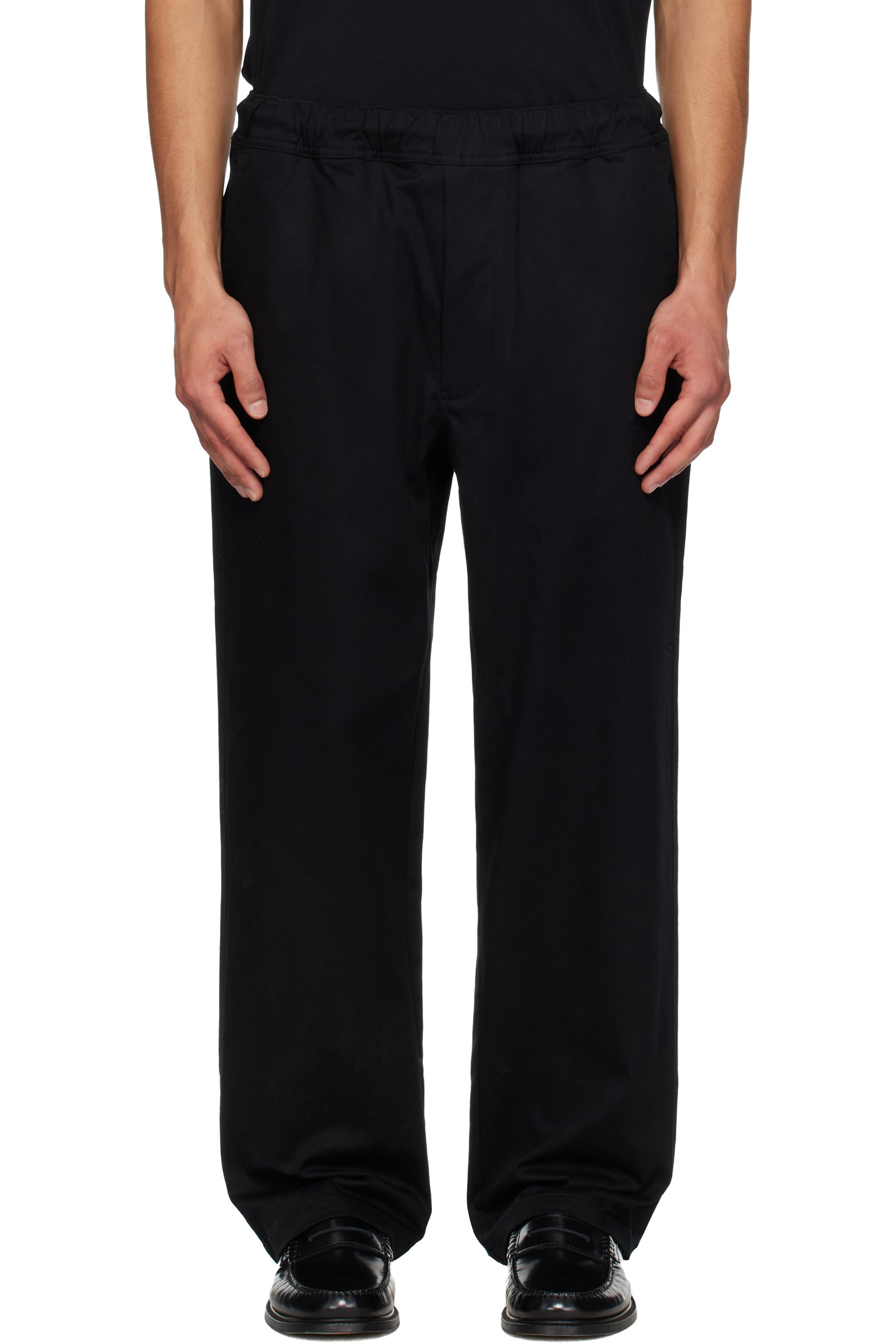 BAPE - Black Logo Easy Chino Relaxed Fit Trousers