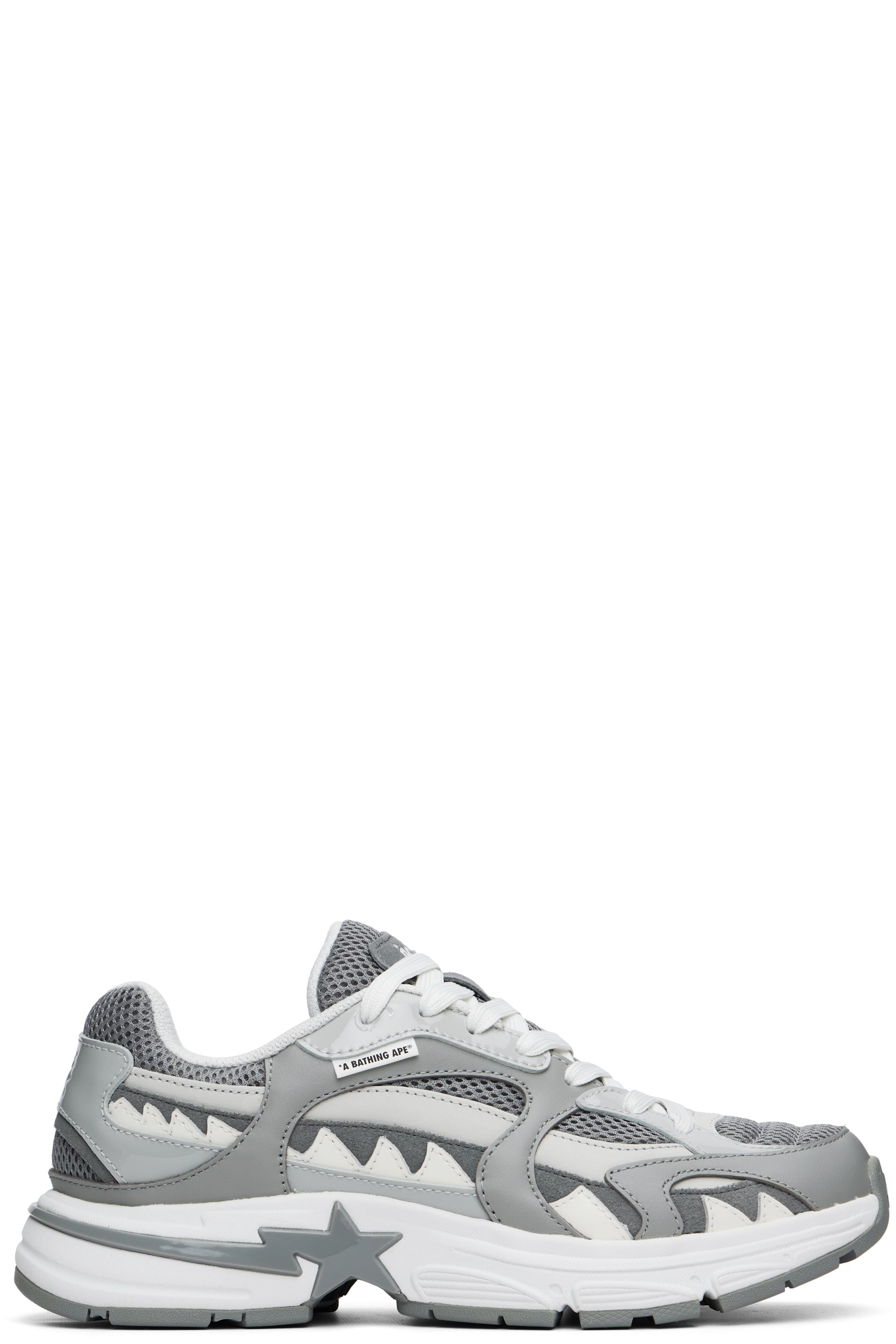 BAPE - Gray BAPE Shark STA #3 Sneakers