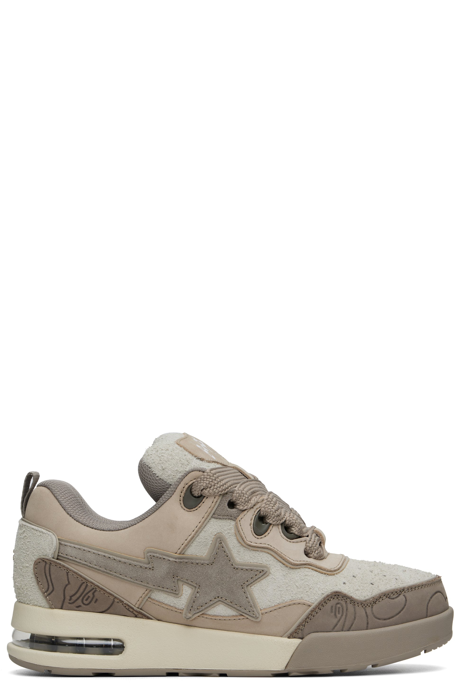 BAPE - Beige BAPE FLIP STA #1 Sneakers