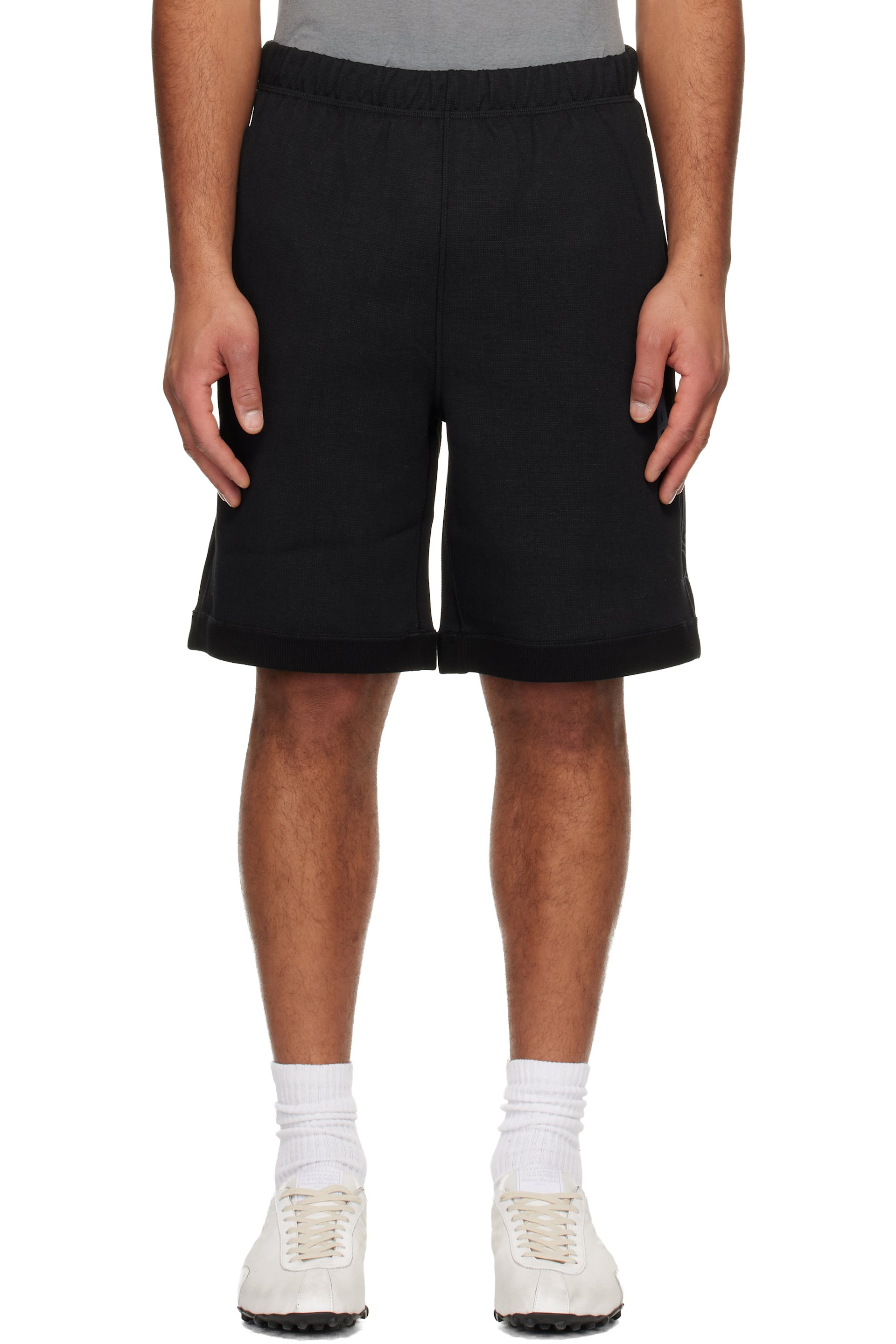 AAPE by A Bathing Ape - Short de survêtement réversible noir à logo Moonface