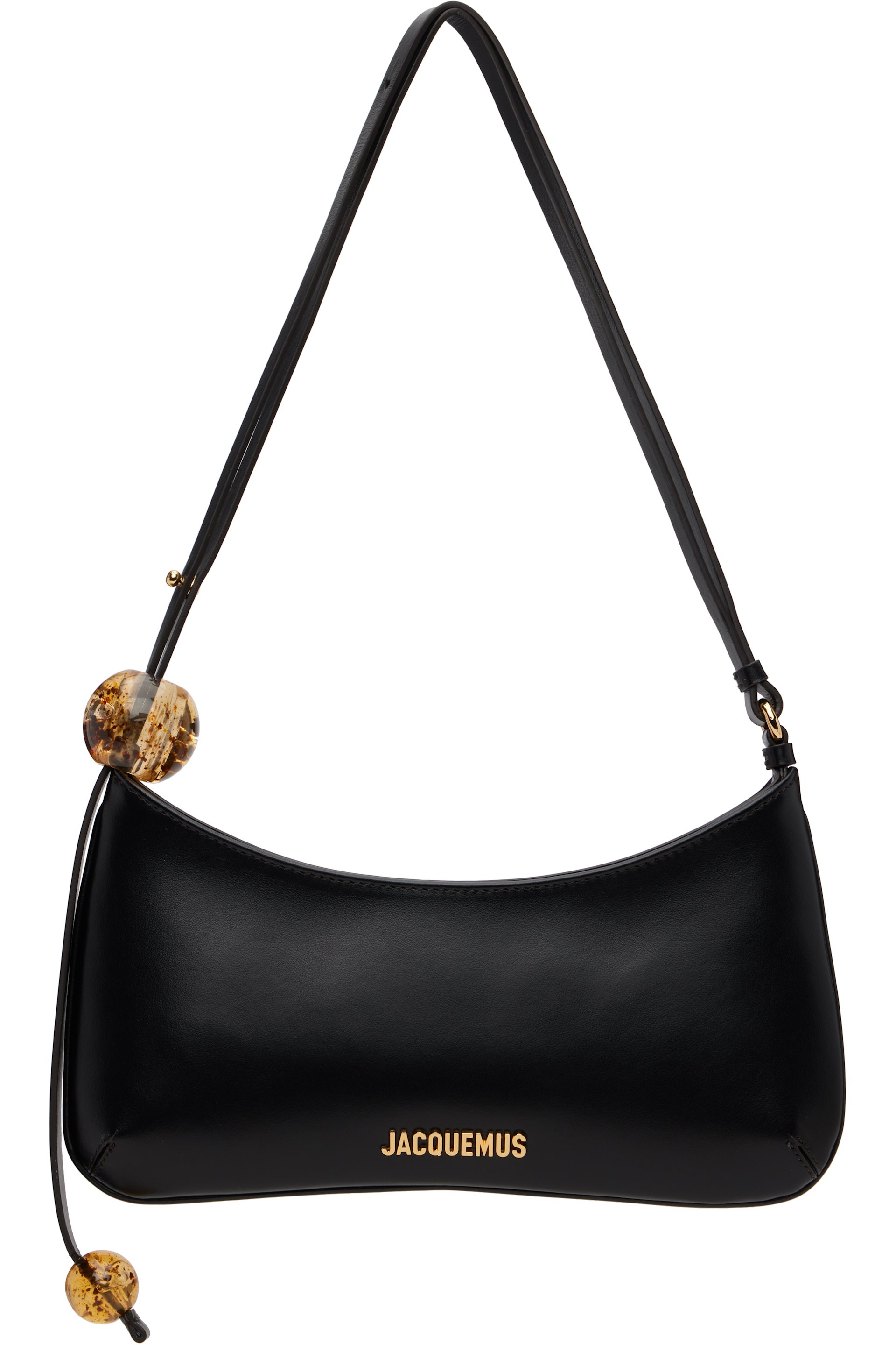 JACQUEMUS - Sac Bisou noir à perles - Les classiques