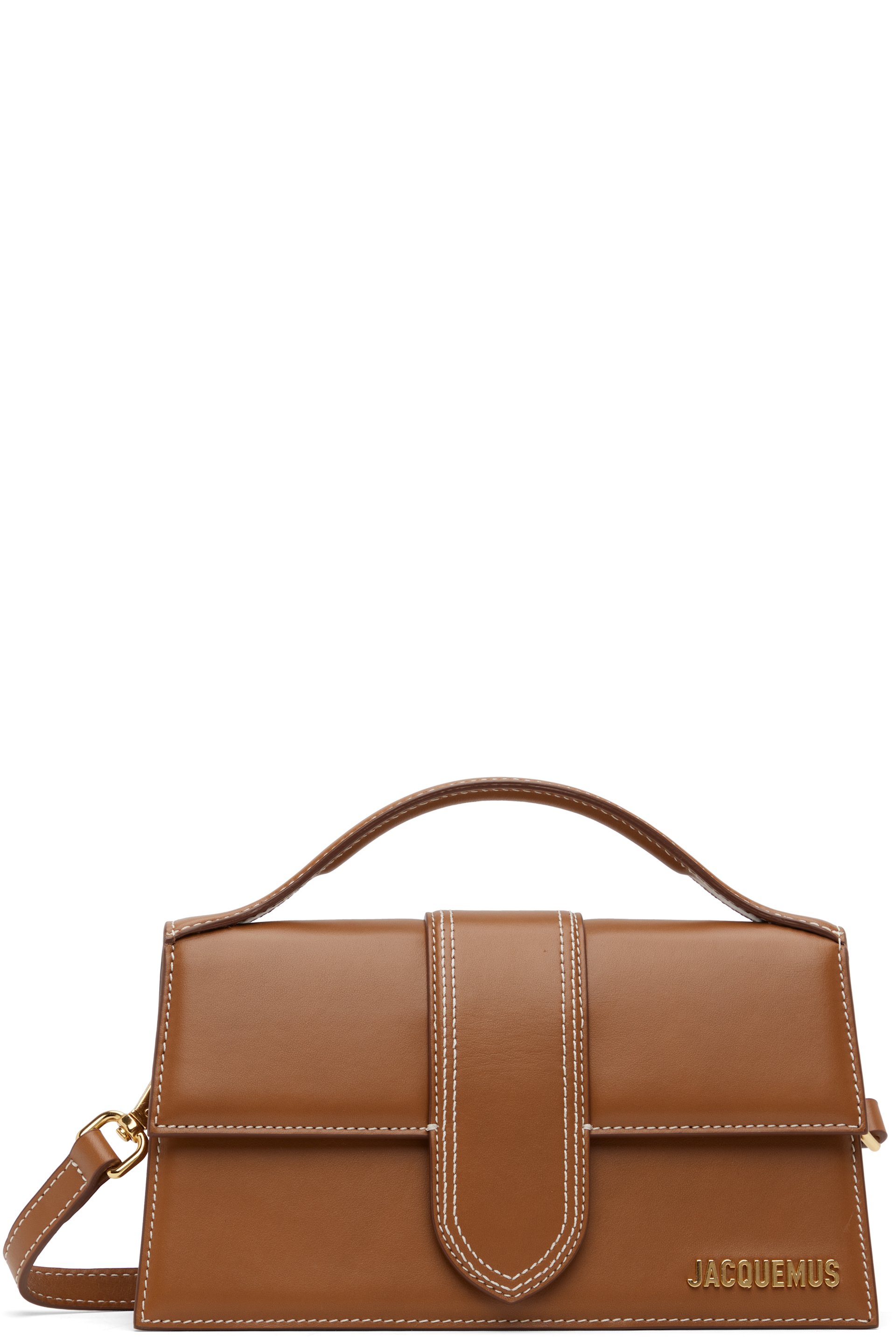 JACQUEMUS - Grand sac Bambino brun - Les classiques