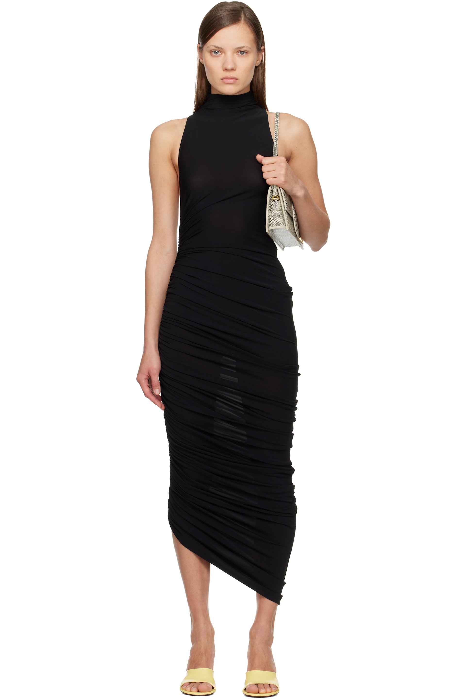 JACQUEMUS - Robe midi Piazza noire