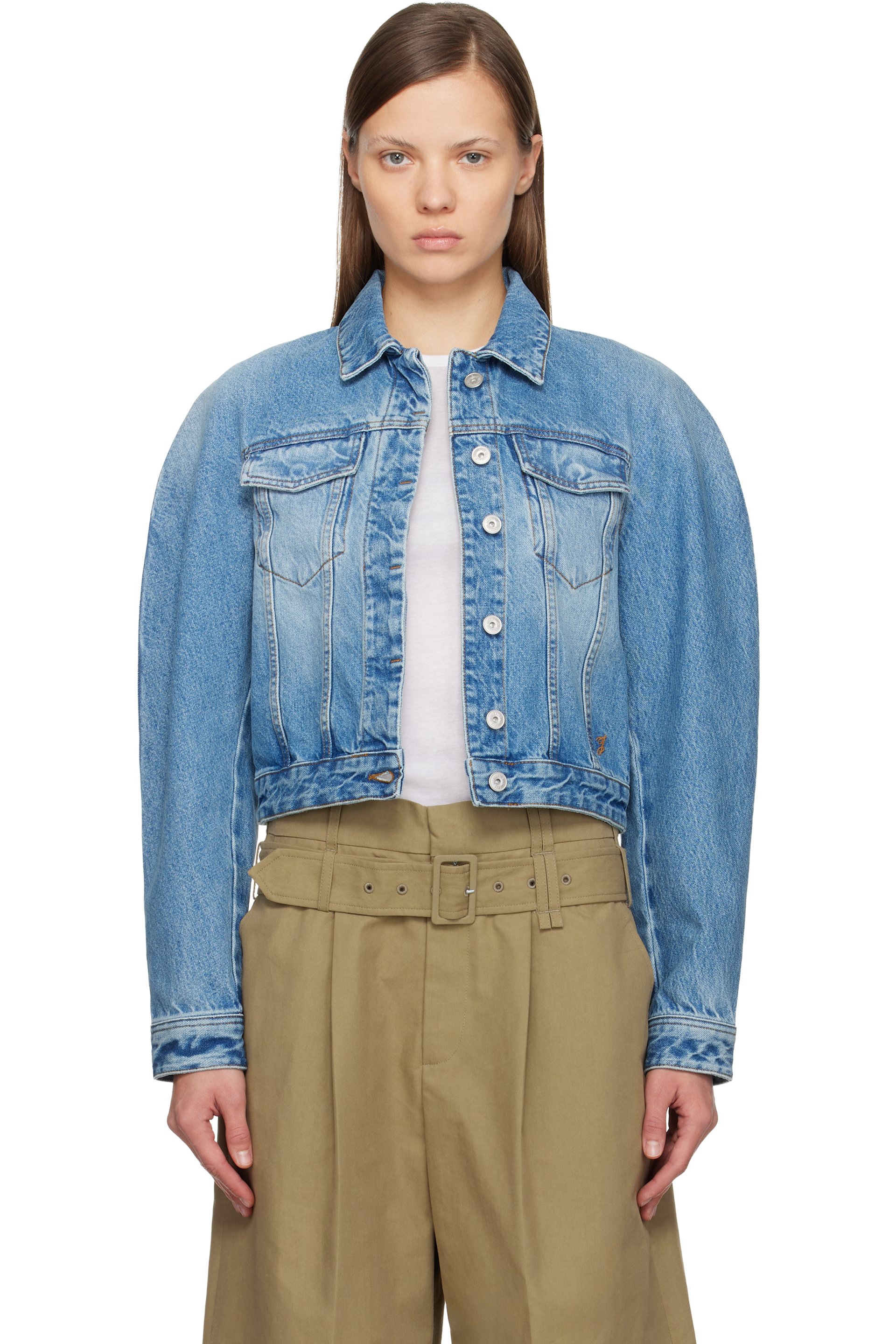JACQUEMUS - Blue 'The Ovalo de-Nîmes' Denim Jacket