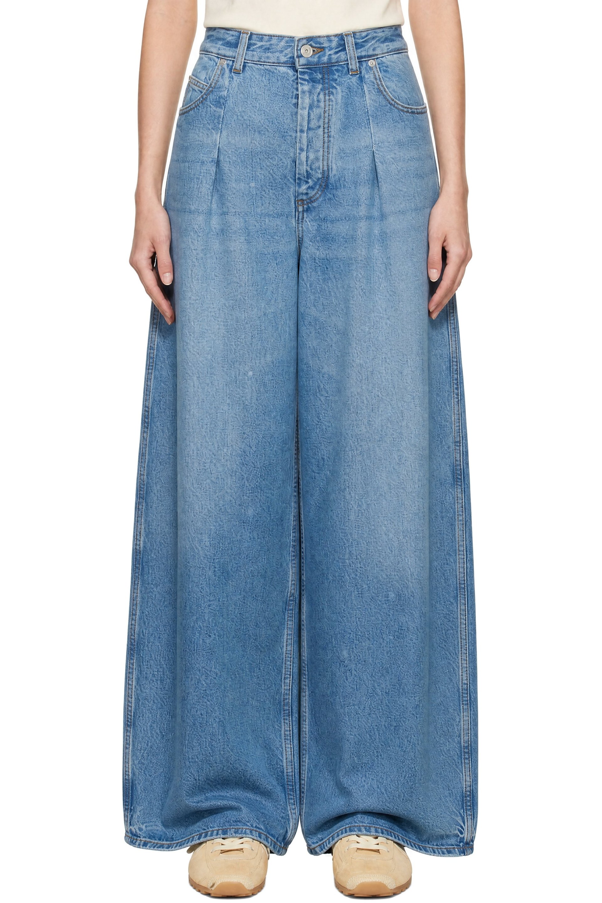 JACQUEMUS - Blue 'The Ovalo de-Nîmes denim' Jeans