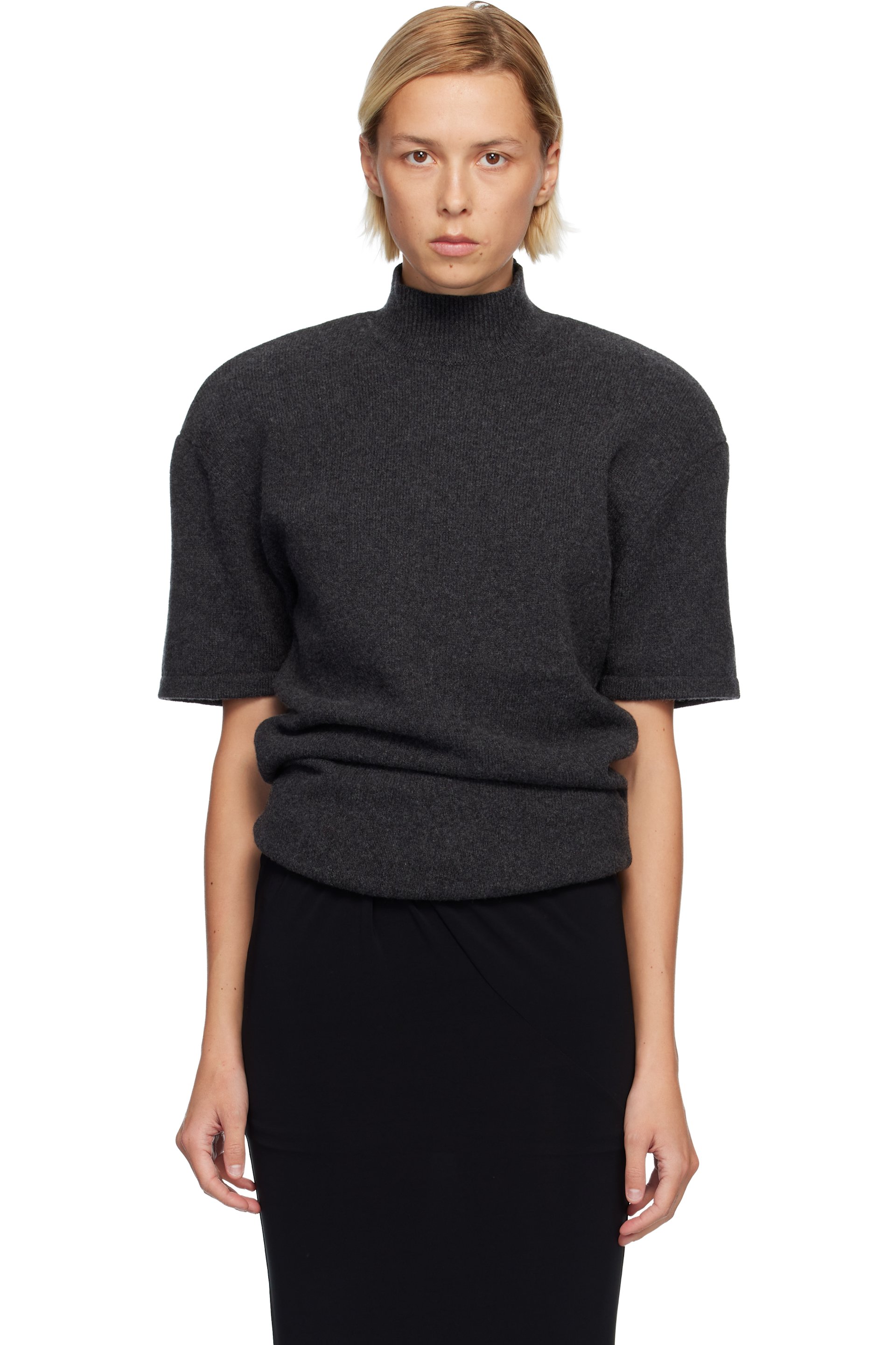 JACQUEMUS - Gray 'The Castagna' Knit Top