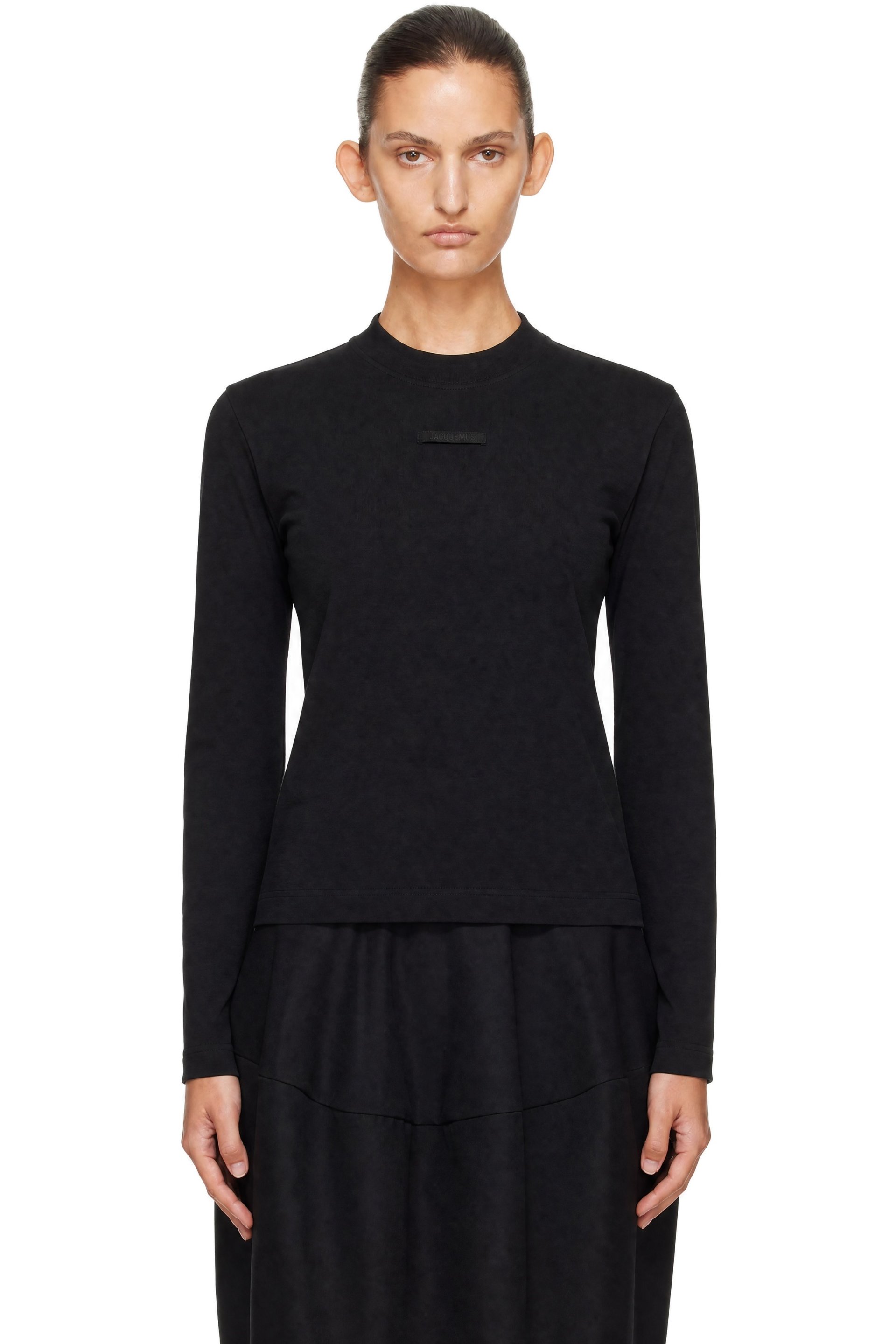 JACQUEMUS - Black 'The Gros Grain Long-Sleeve' T-shirt