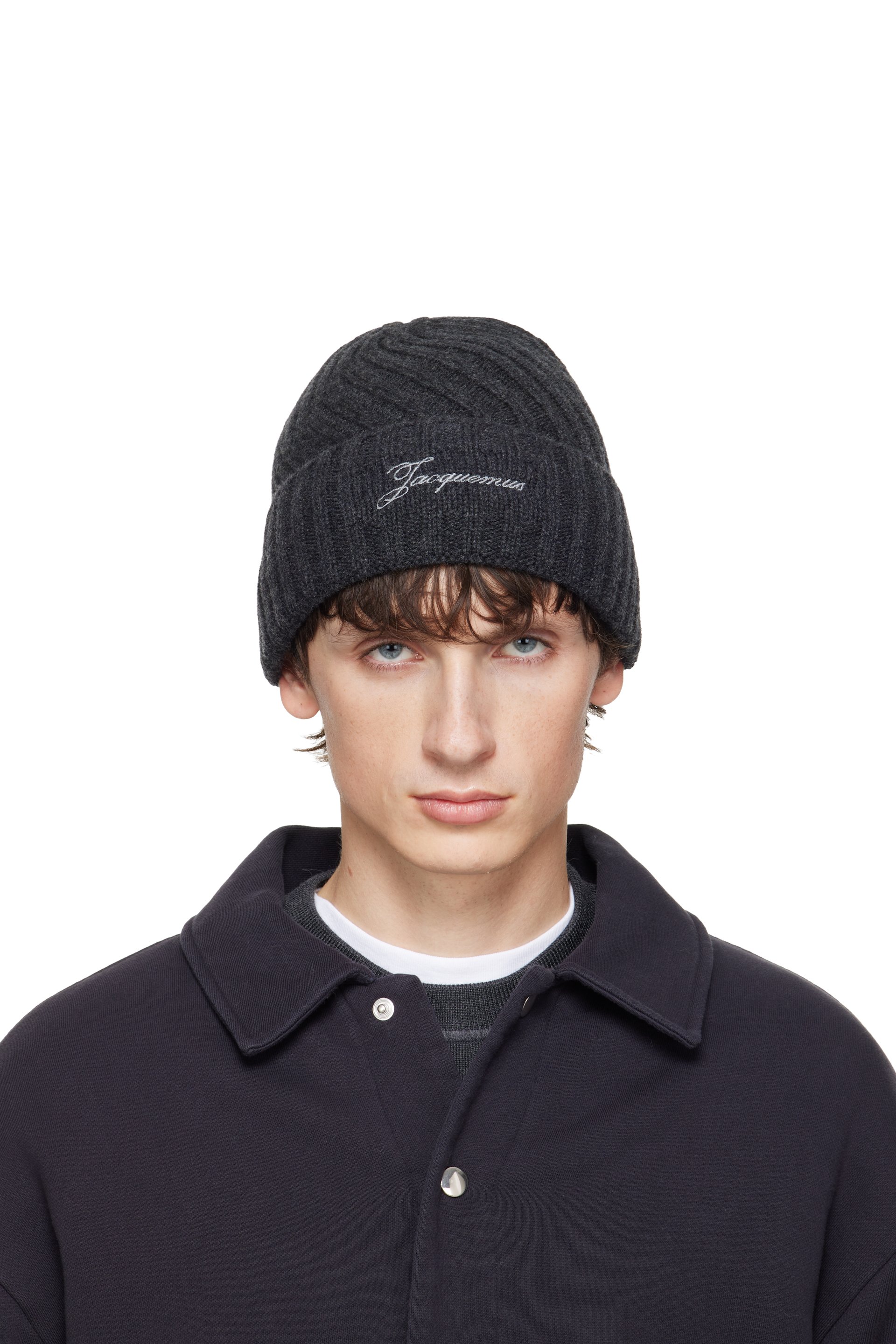 JACQUEMUS - Gray 'The Tourni' Beanie