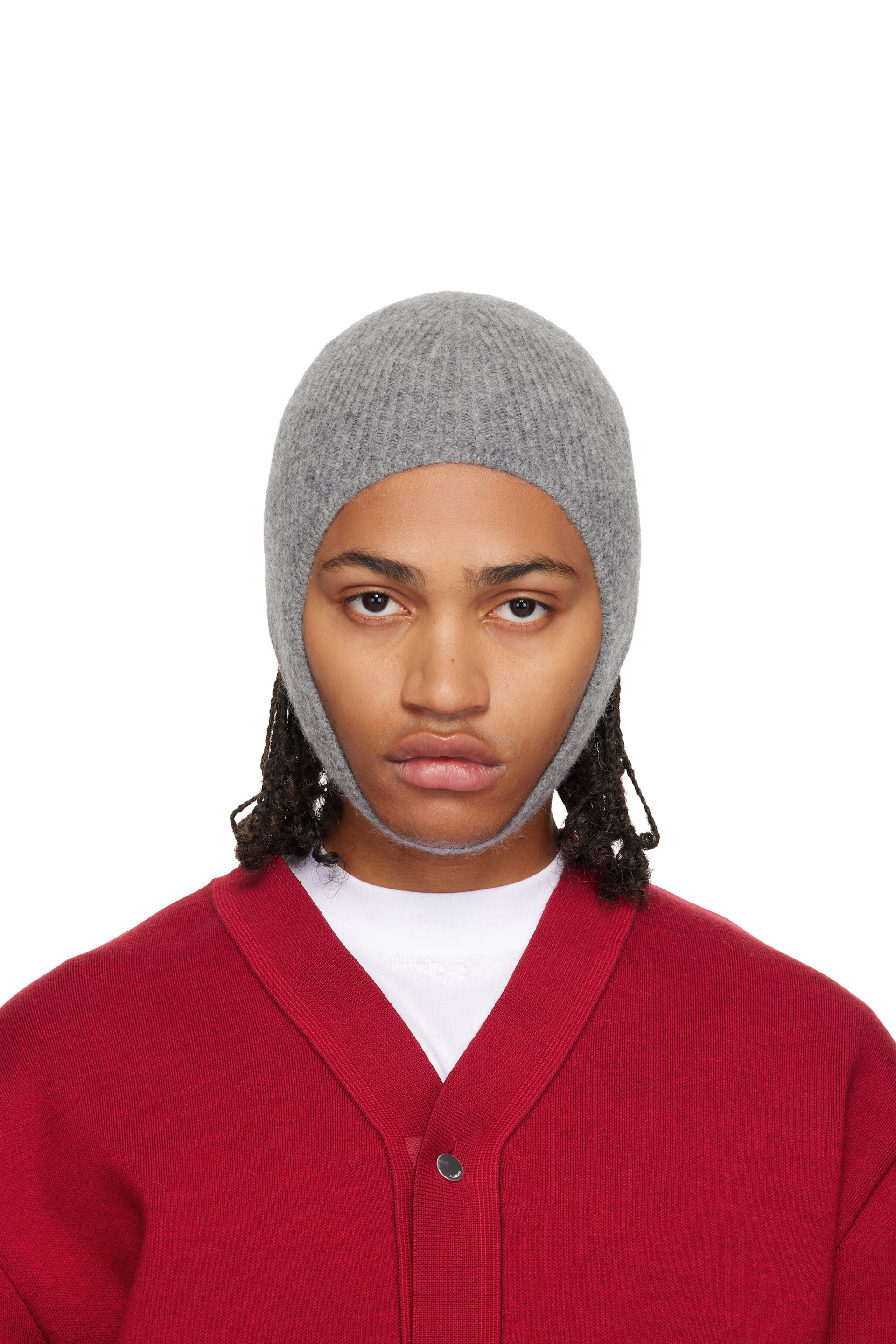 Jacquemus ビーニー JACQUEMUS: Gray La Casa 'The Gros Grain' Beanie | SSENSE