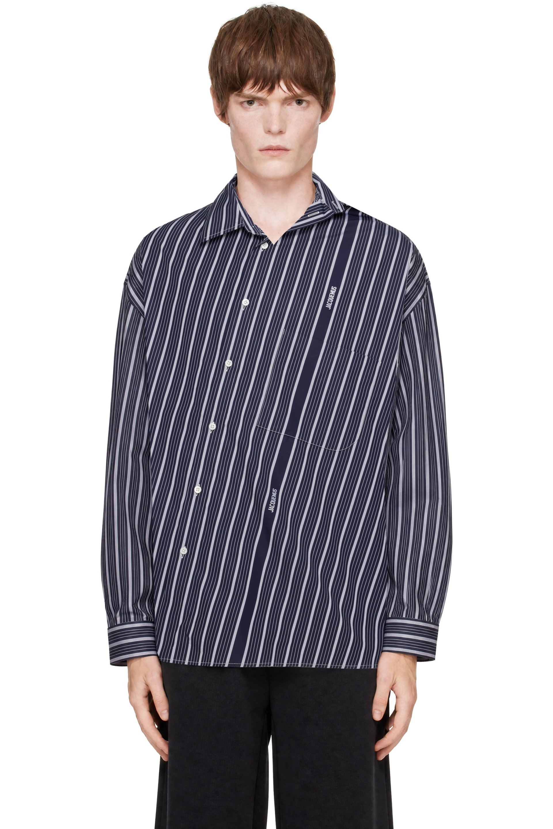 JACQUEMUS - Navy 'The Cuadro' Shirt