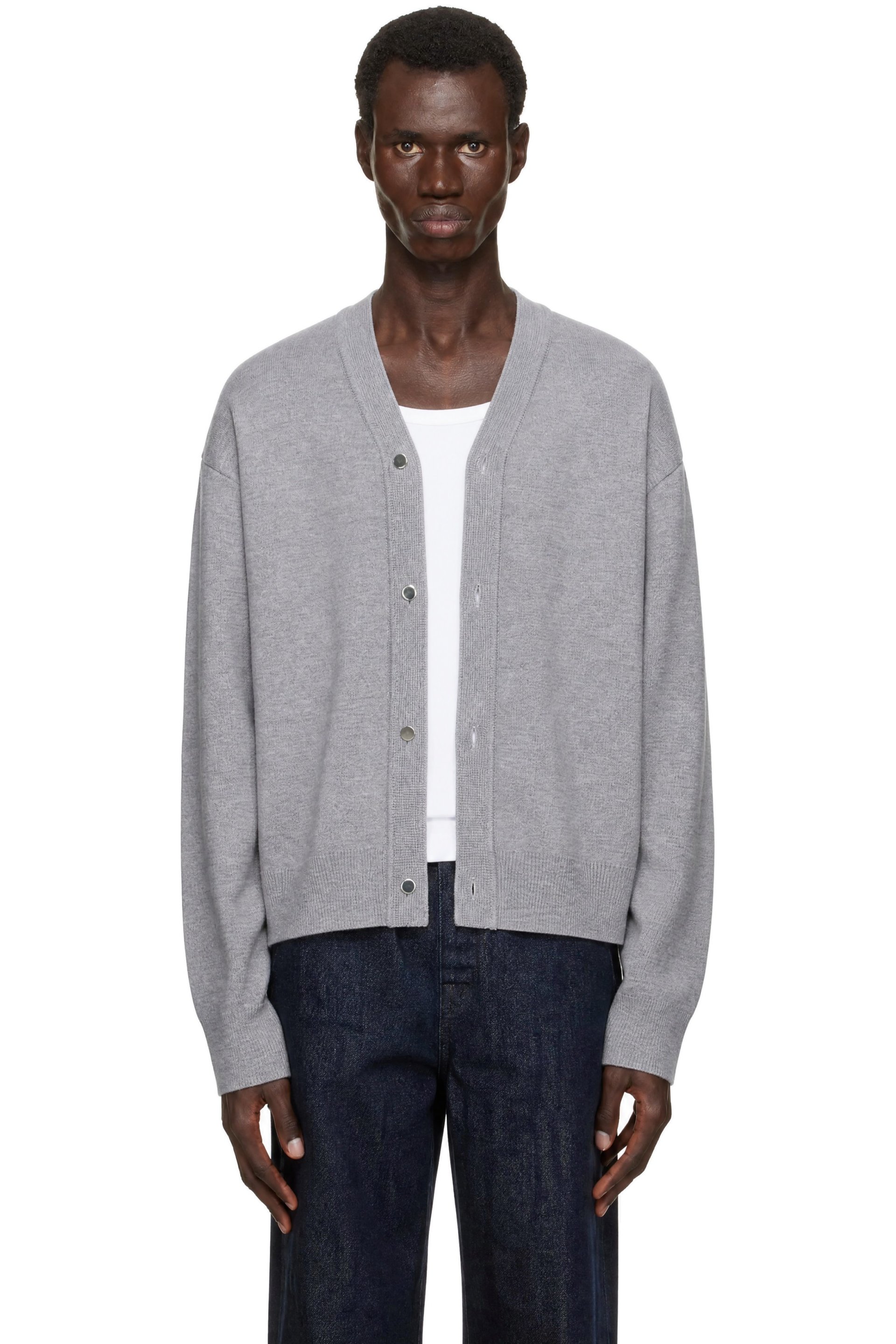 JACQUEMUS - Gray 'The Buttoned' Cardigan